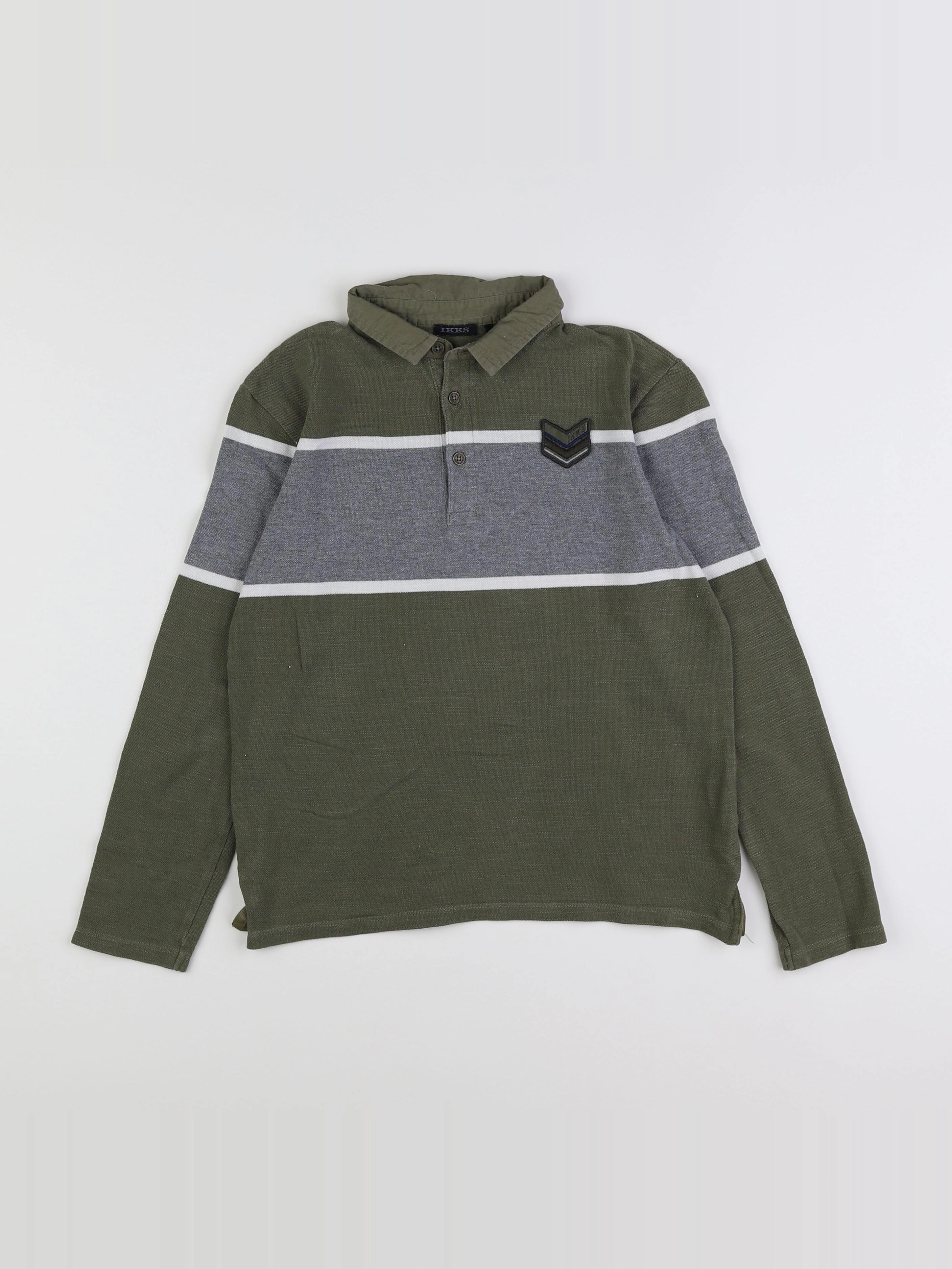 IKKS - polo vert - 10 ans