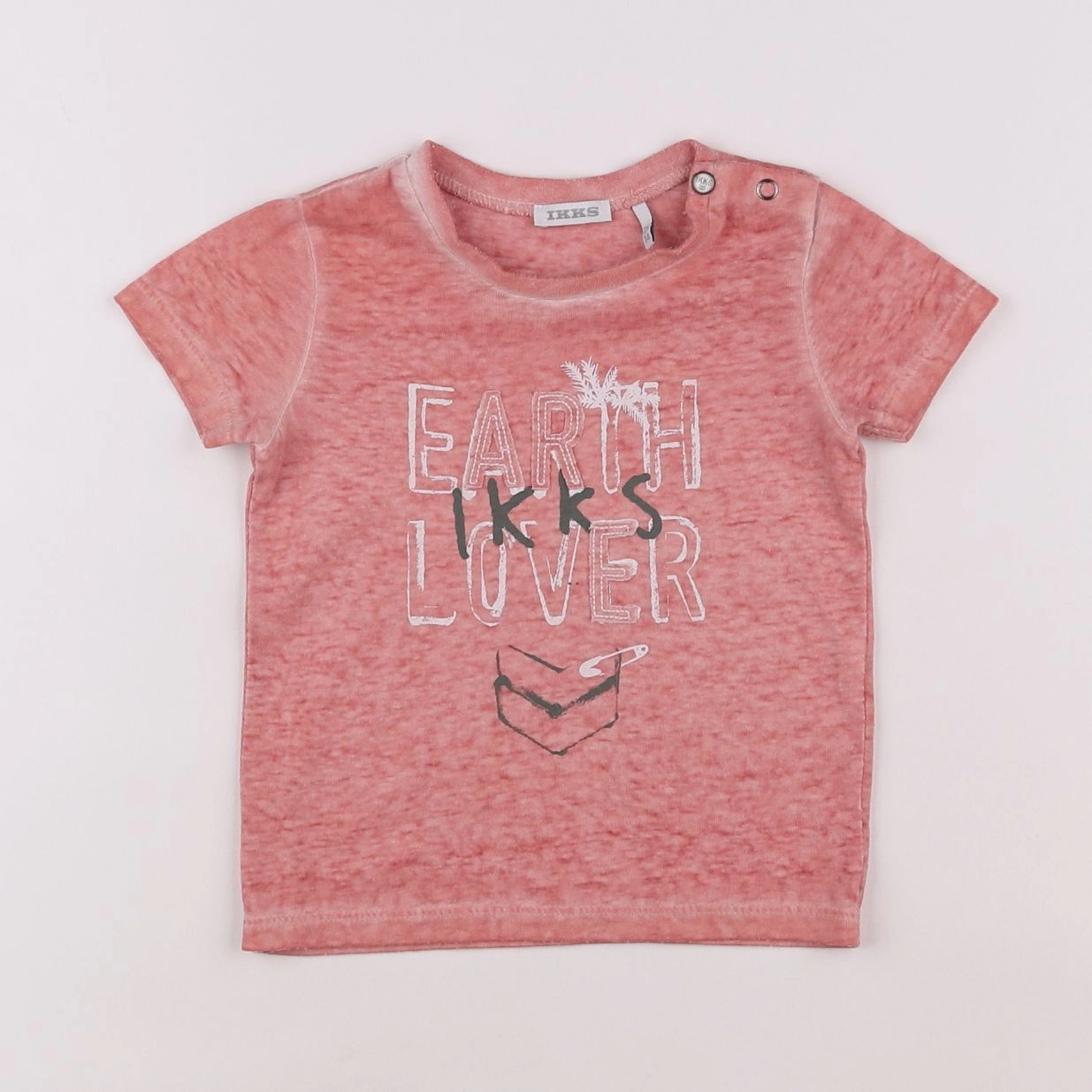 IKKS - tee-shirt rose - 12 mois