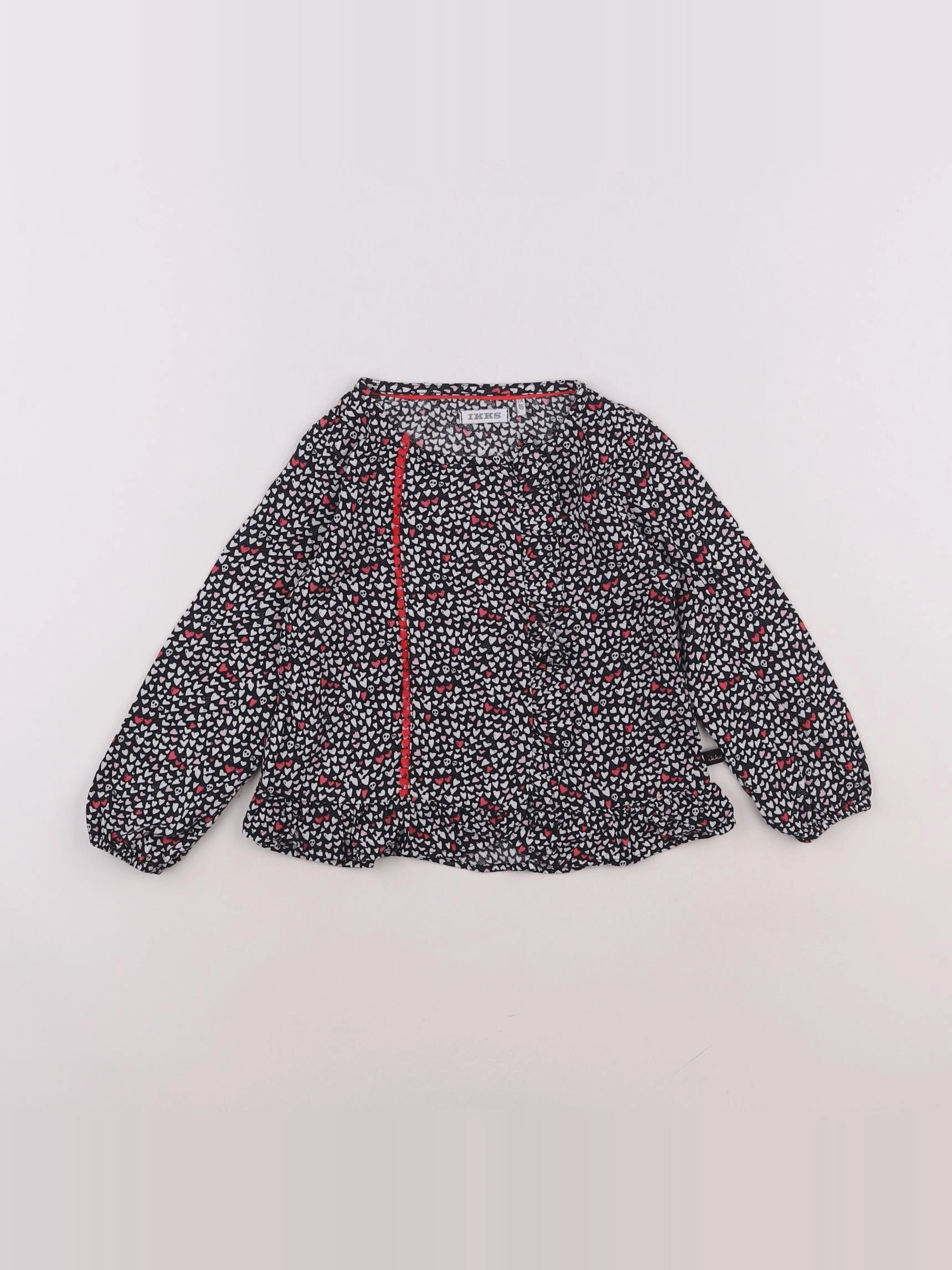 IKKS - blouse noir - 2 ans