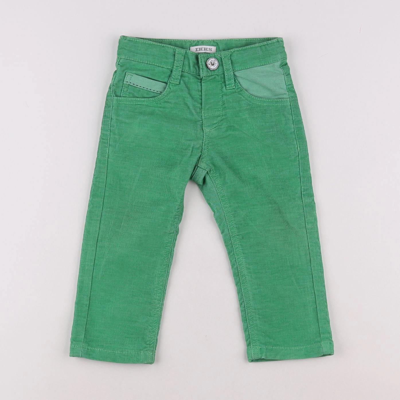 IKKS - pantalon vert - 12 mois