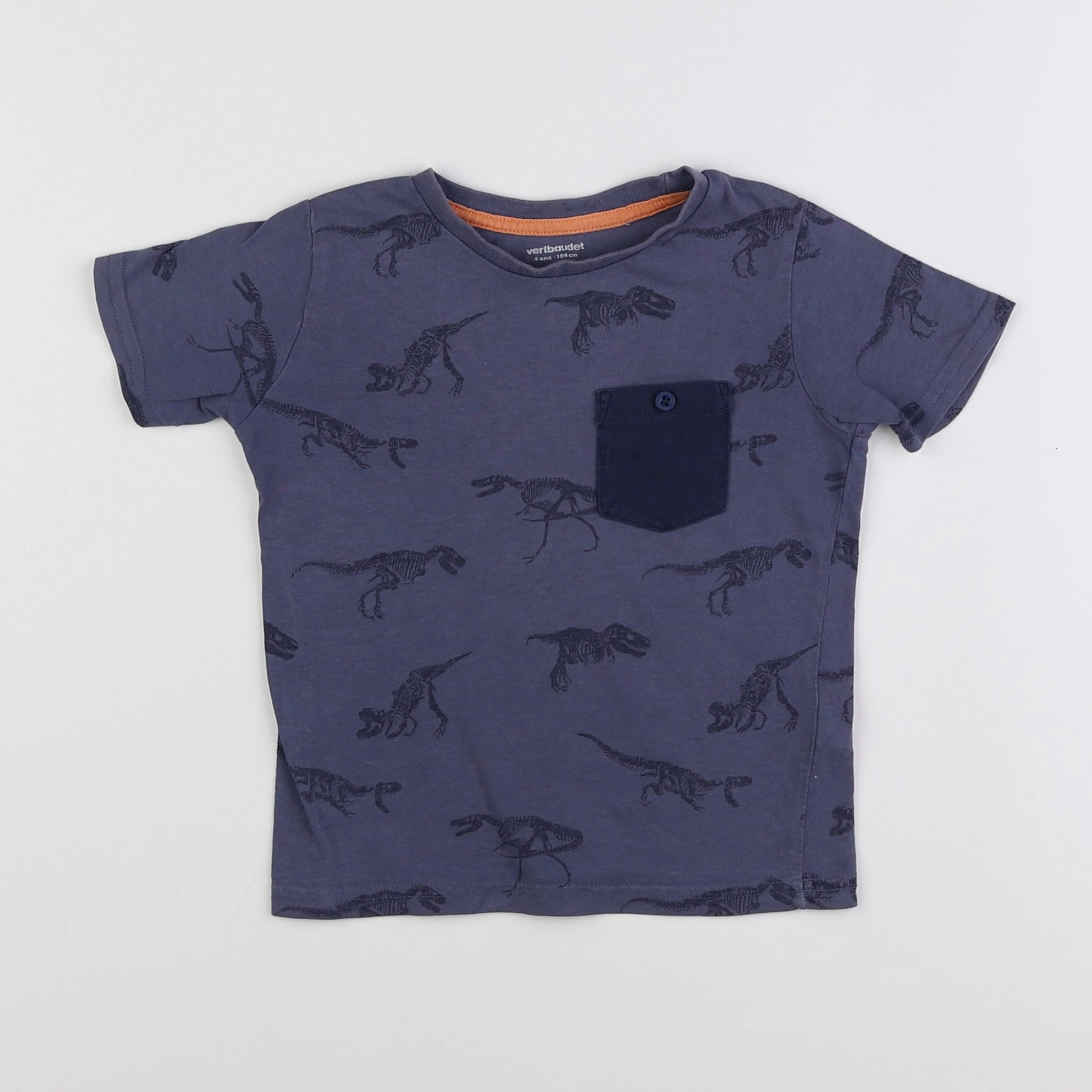 Vertbaudet - tee-shirt bleu - 4 ans