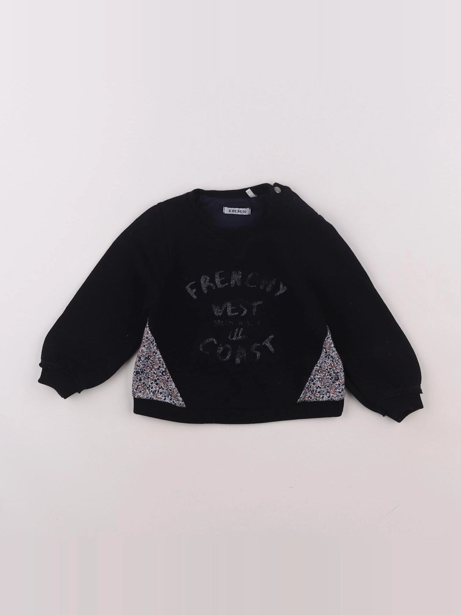 IKKS - sweat bleu - 18 mois