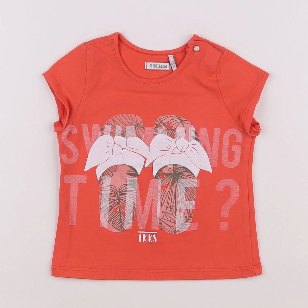 IKKS - tee-shirt orange - 12 mois