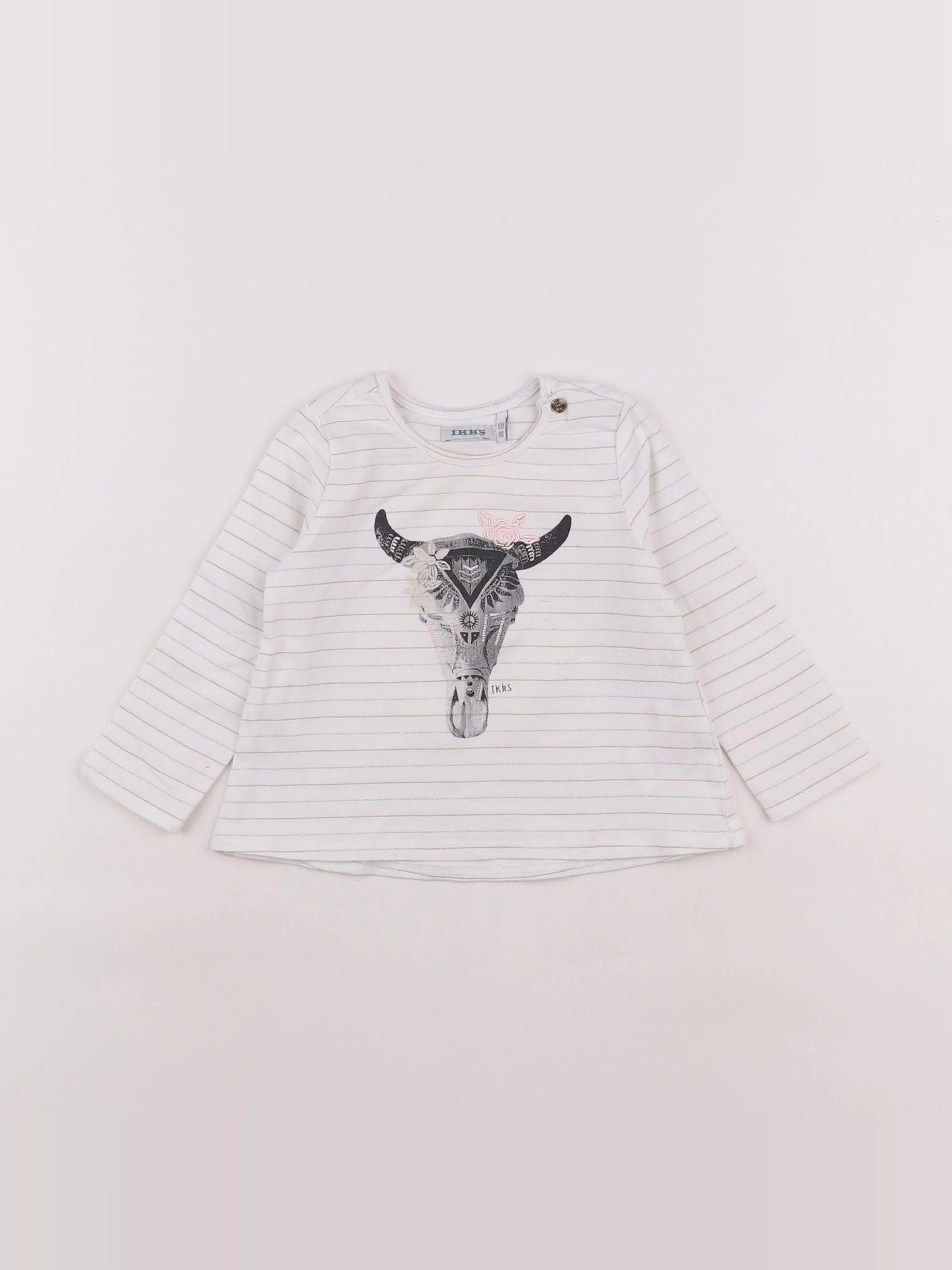 IKKS - tee-shirt beige, or - 18 mois