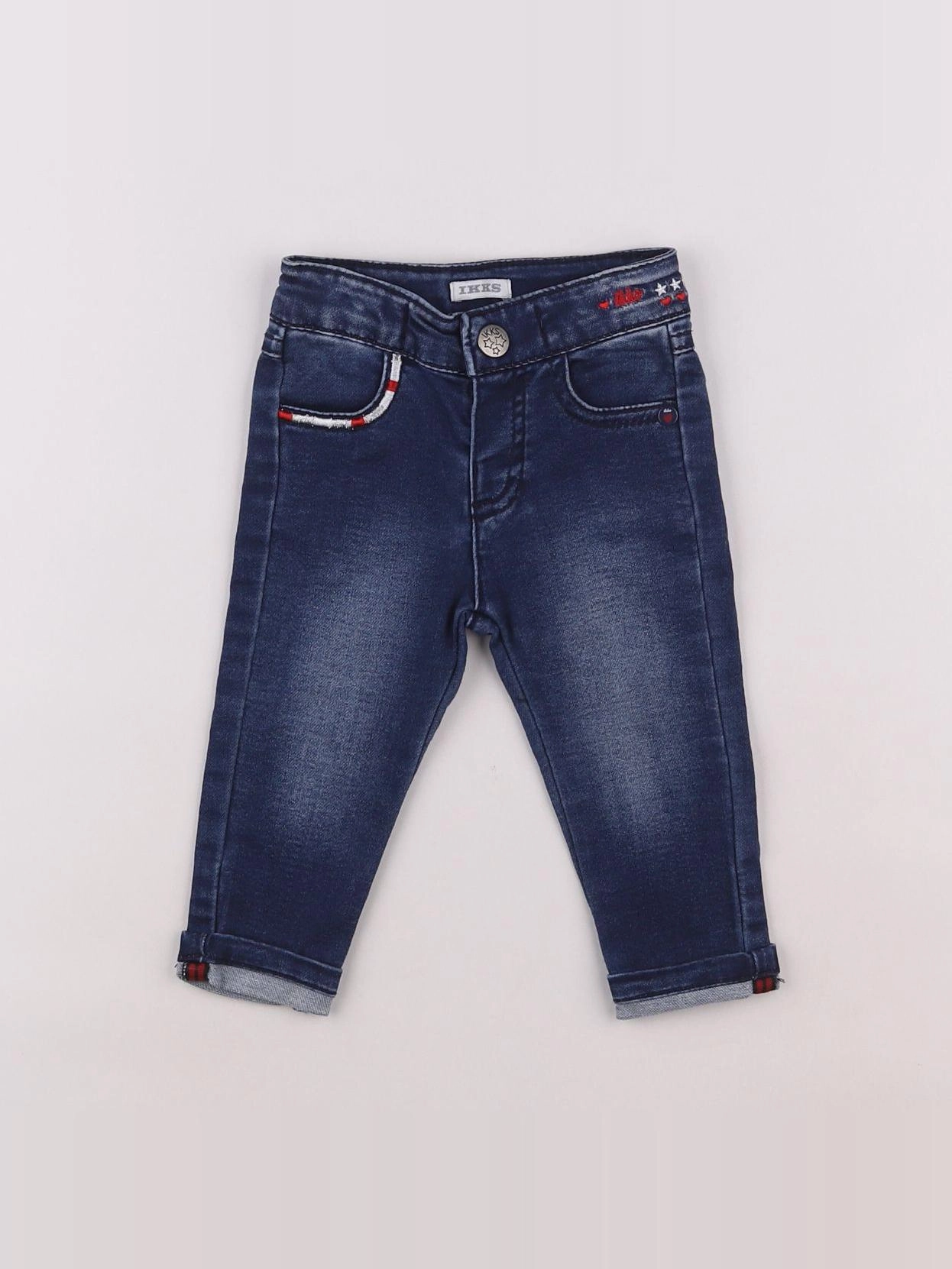 IKKS - pantalon bleu - 6 mois