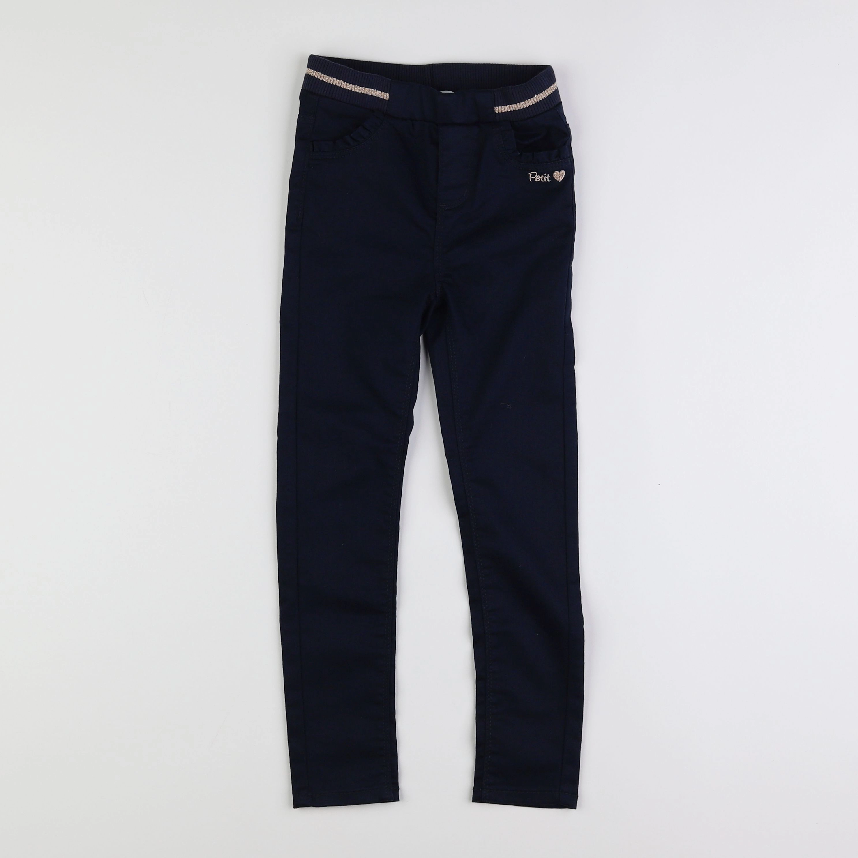 Vertbaudet - pantalon bleu - 7 ans