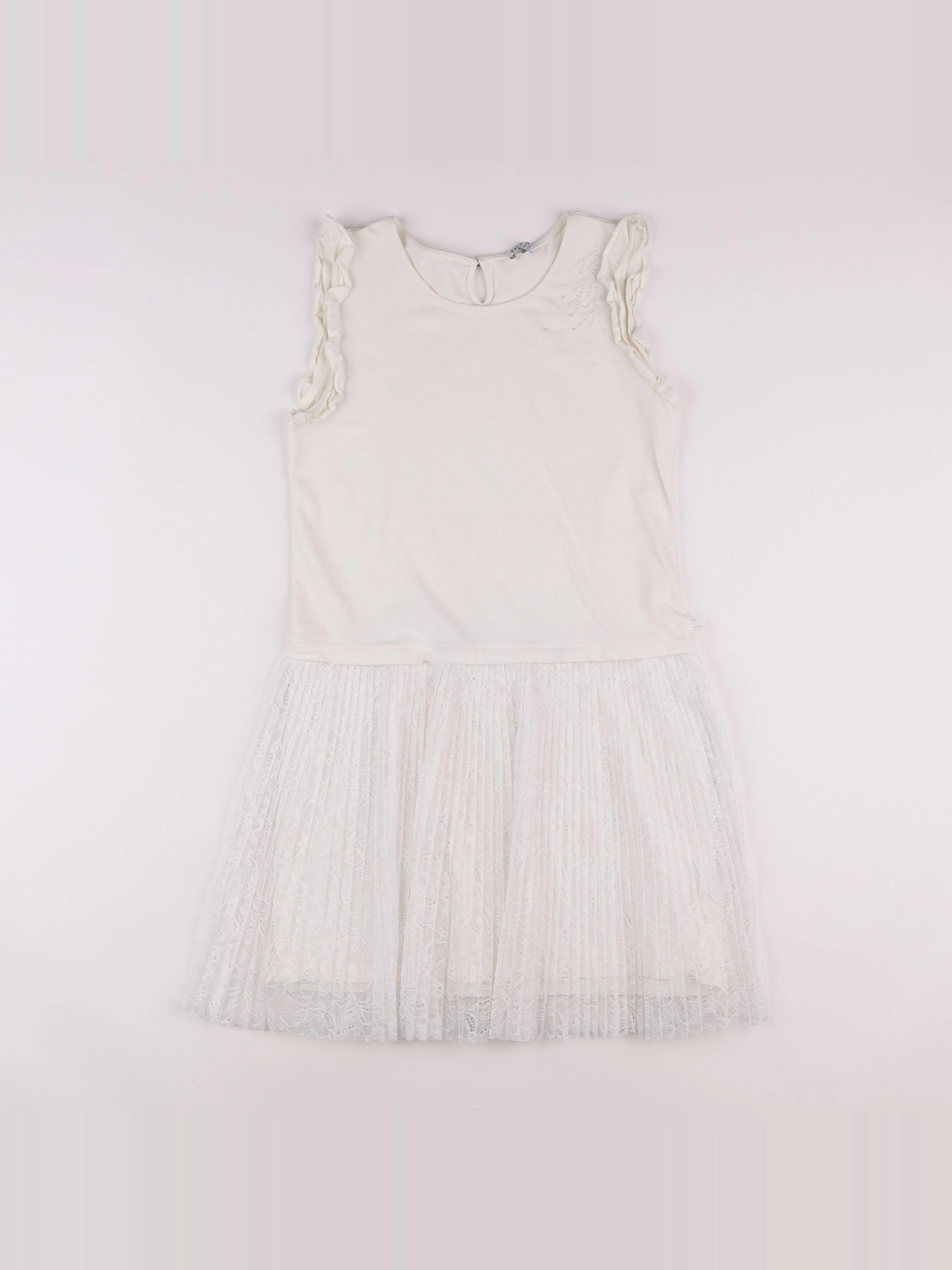 IKKS - robe blanc - 14 ans