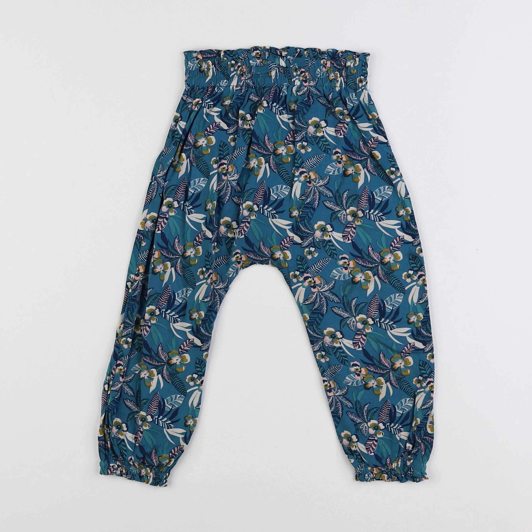 Vertbaudet - pantalon bleu - 2 ans