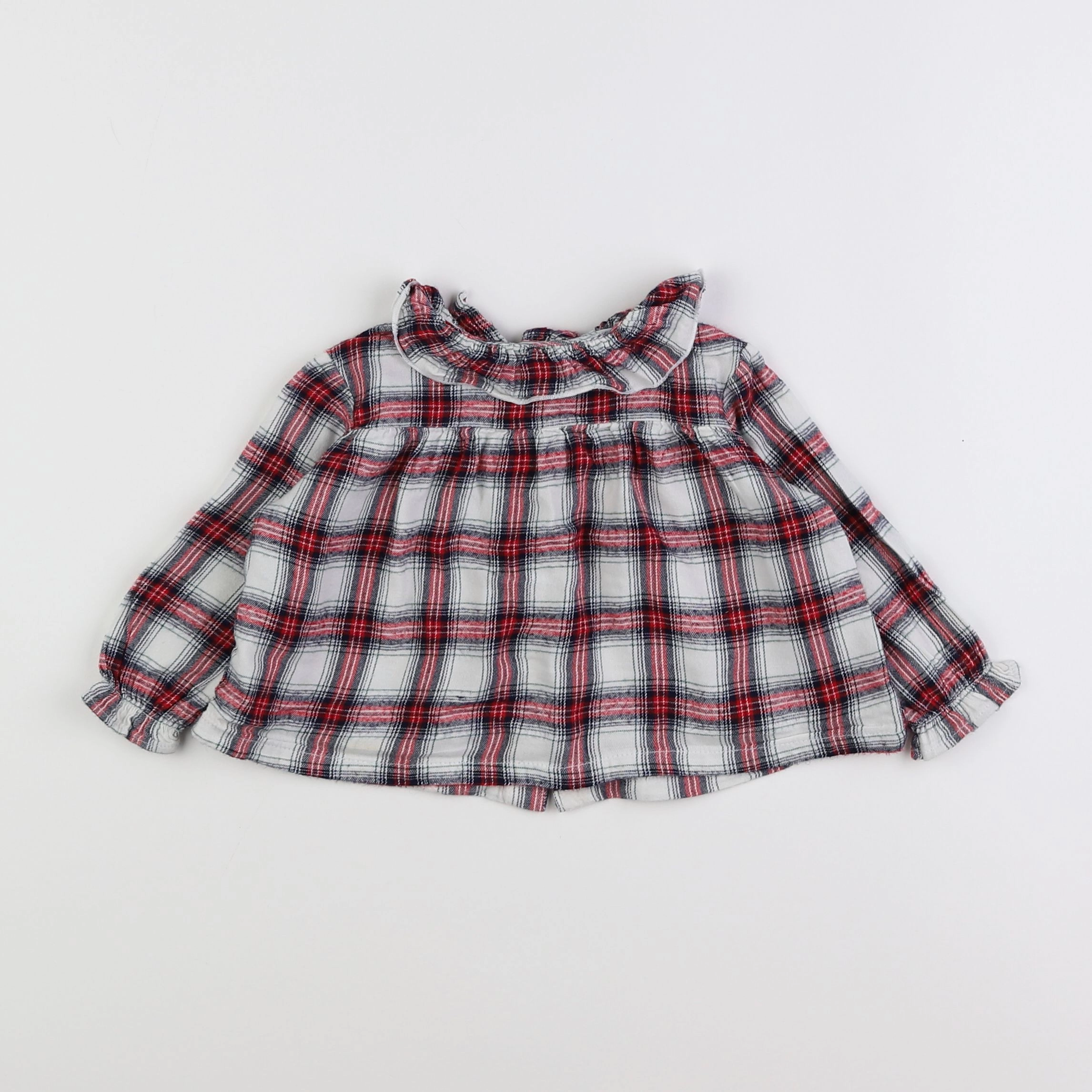 Vertbaudet - blouse rouge - 12 mois