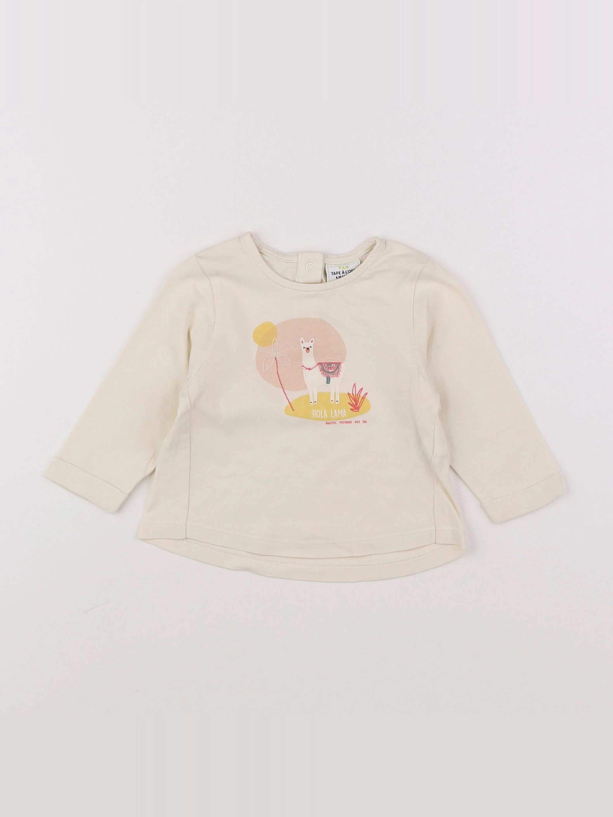 Tape à l'oeil - tee-shirt beige - 6 mois