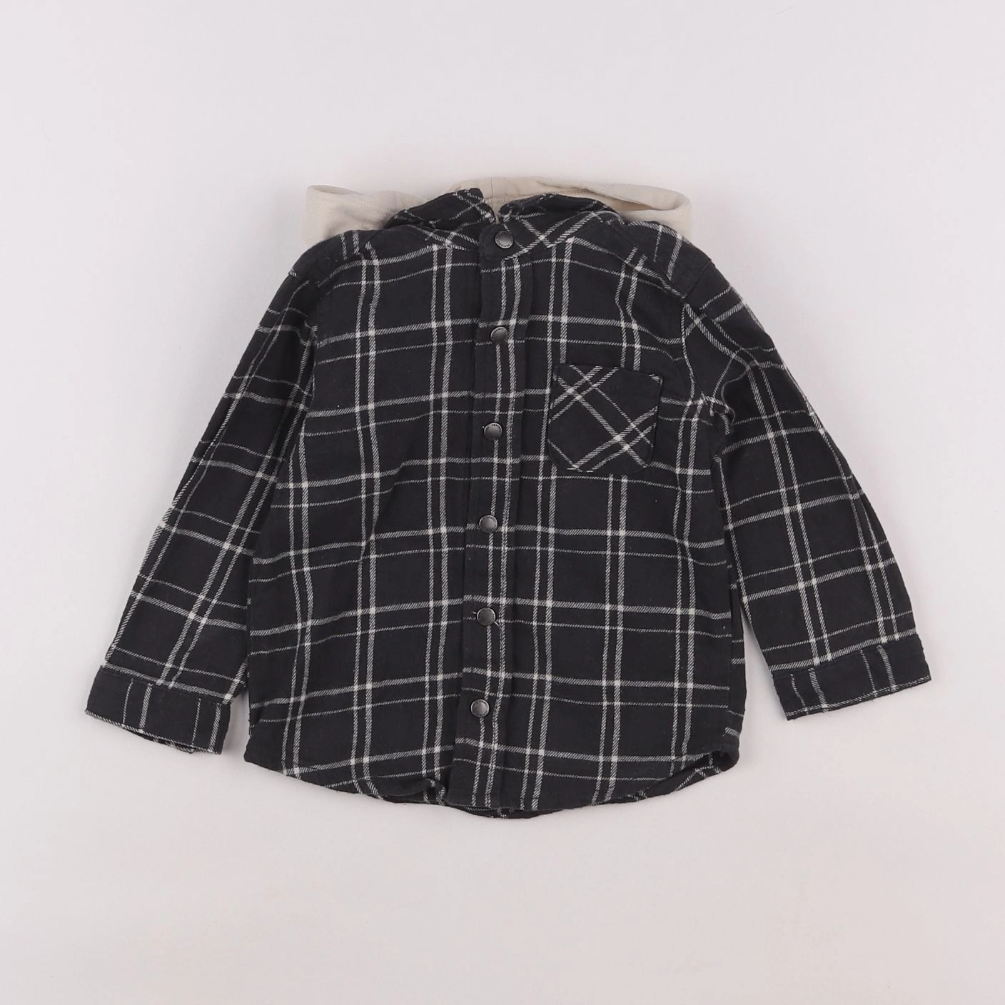 Vertbaudet - chemise gris - 18 mois