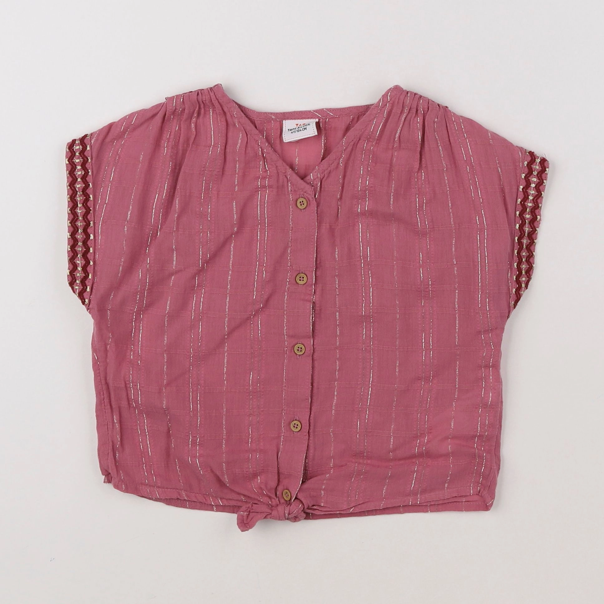 Tape à l'oeil - chemise rose - 4 ans