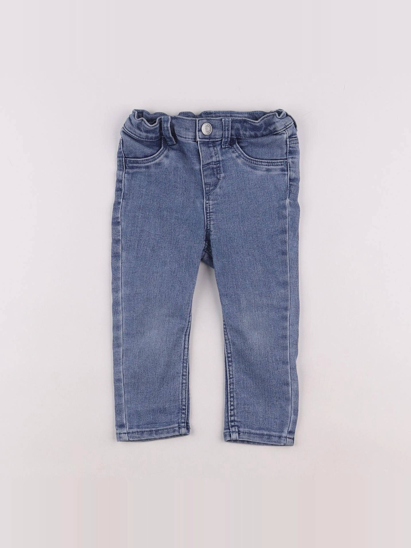 H&M - jean bleu - 9/12 mois