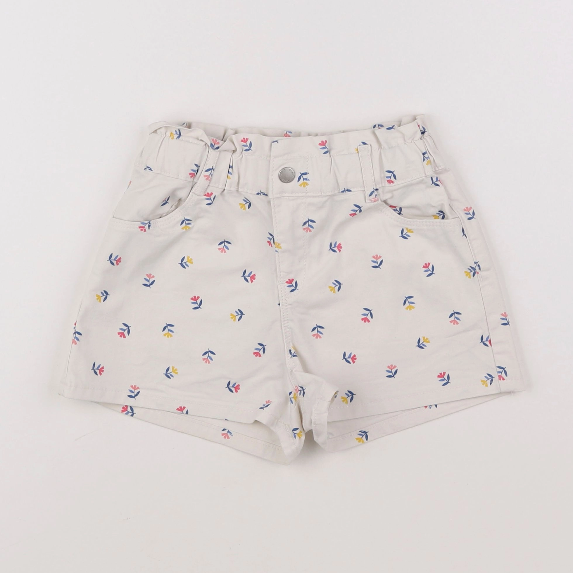 Okaidi - short blanc - 7 ans