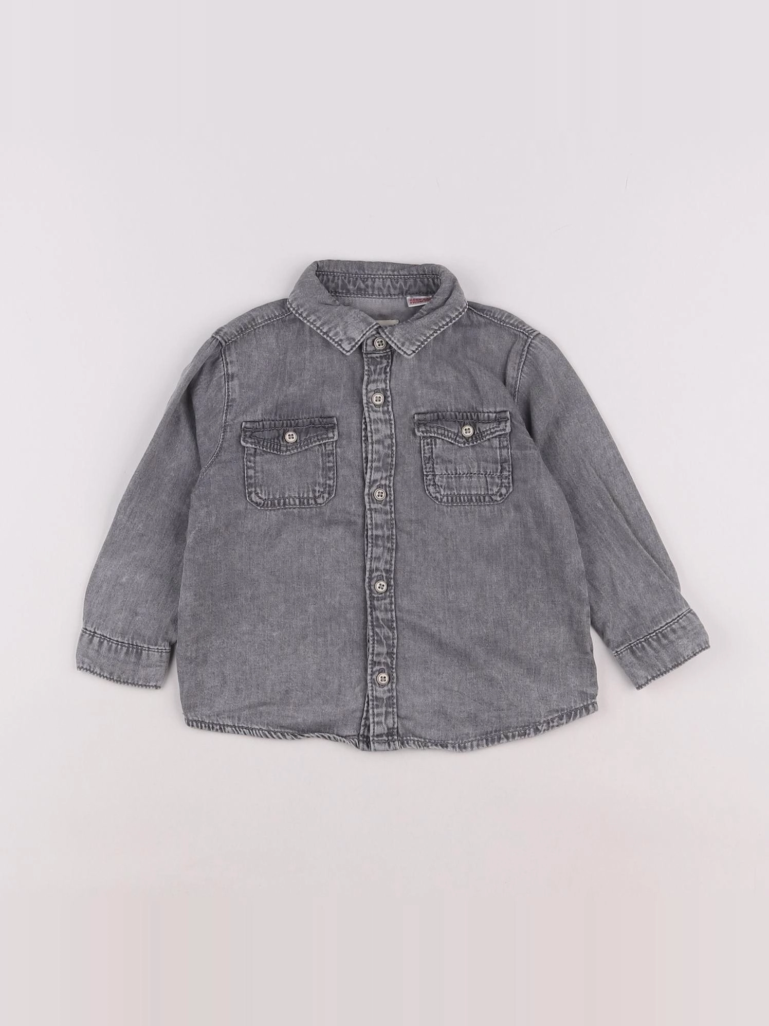 Mango - chemise gris - 9/12 mois