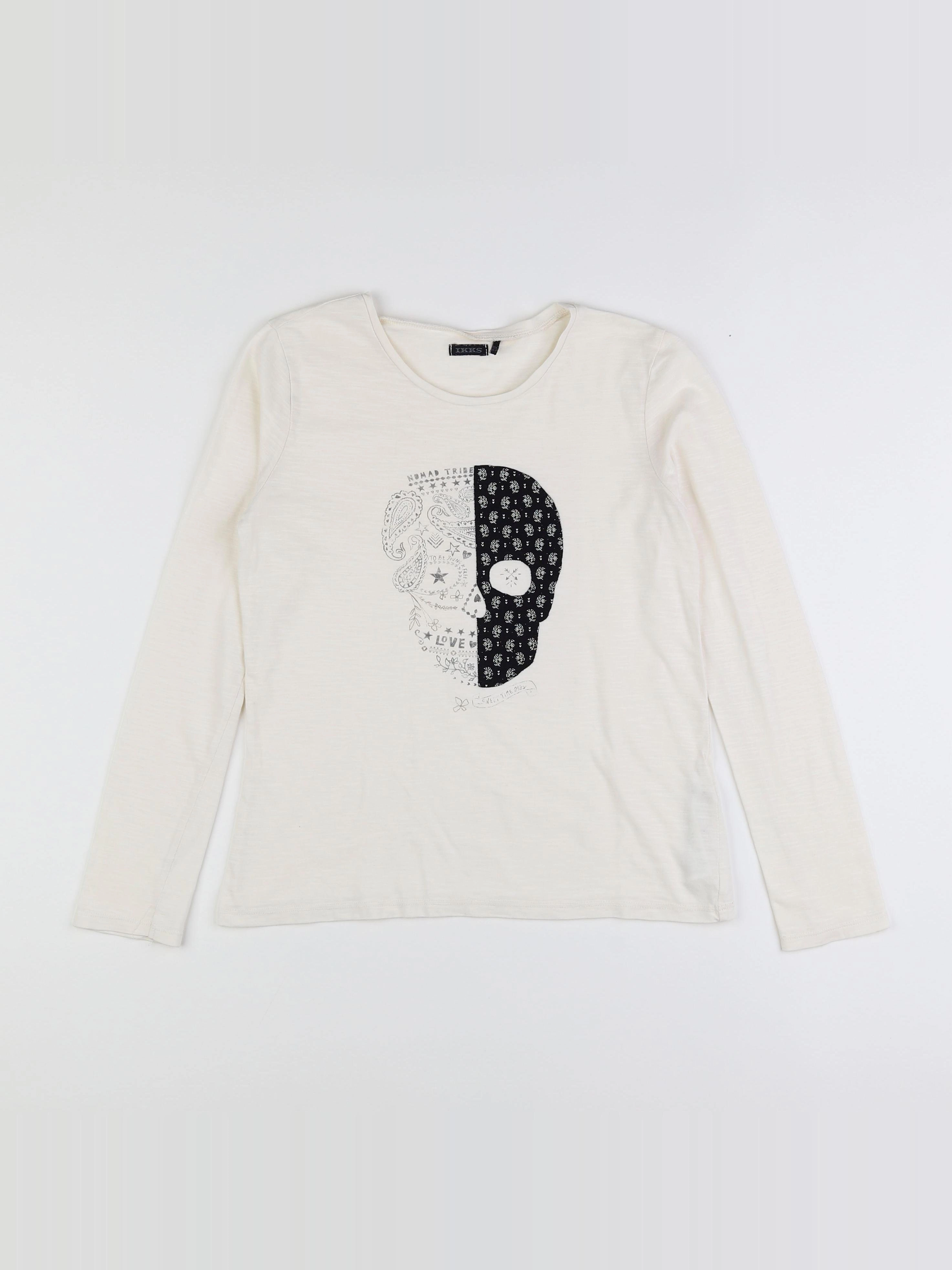 IKKS - tee-shirt beige - 12 ans