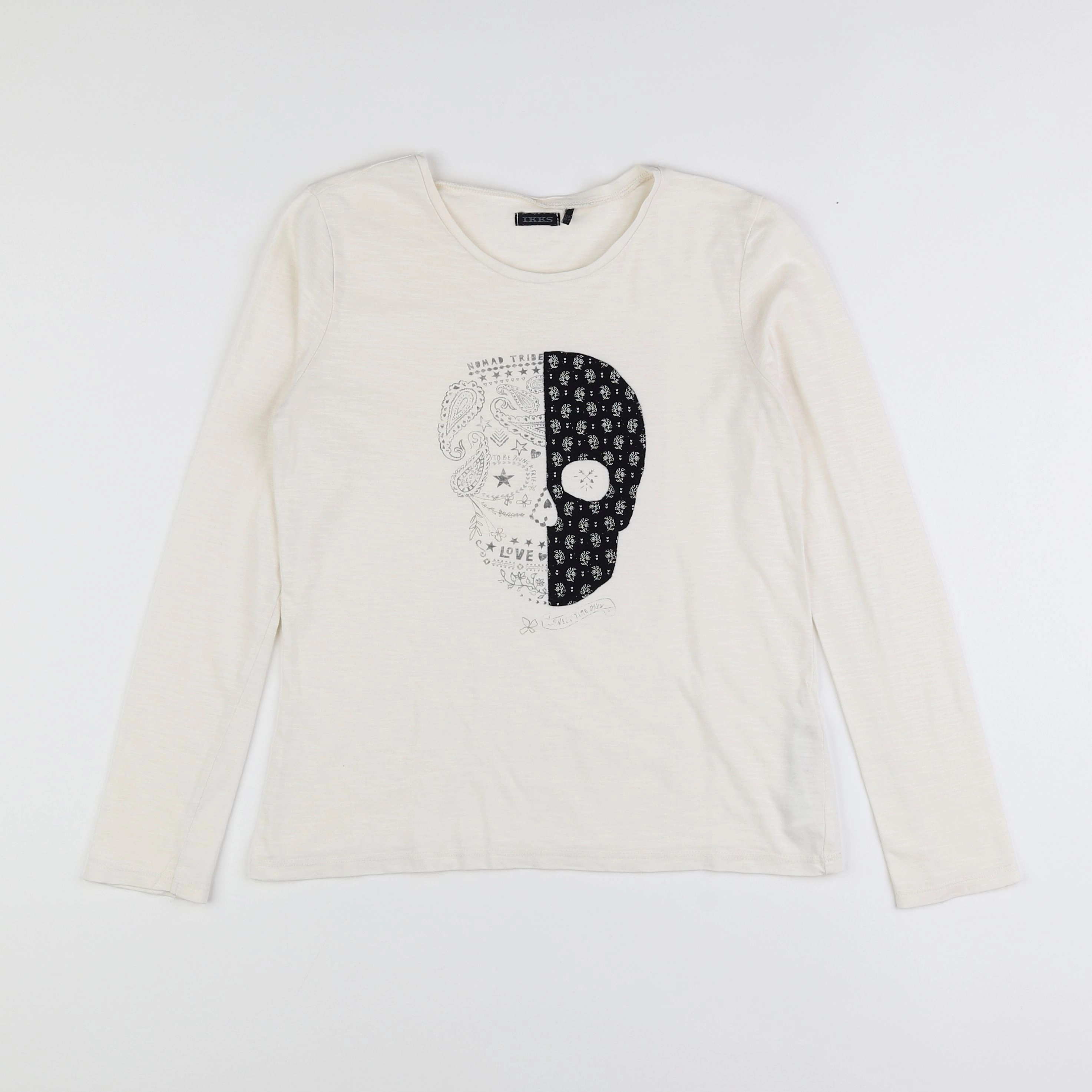 IKKS - tee-shirt beige - 12 ans