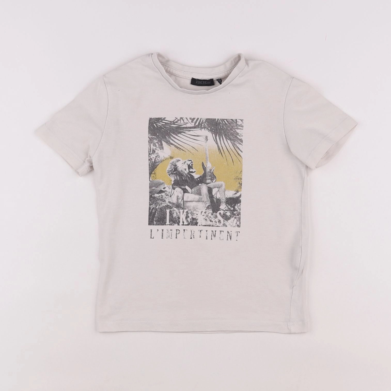 IKKS - tee-shirt beige - 4 ans