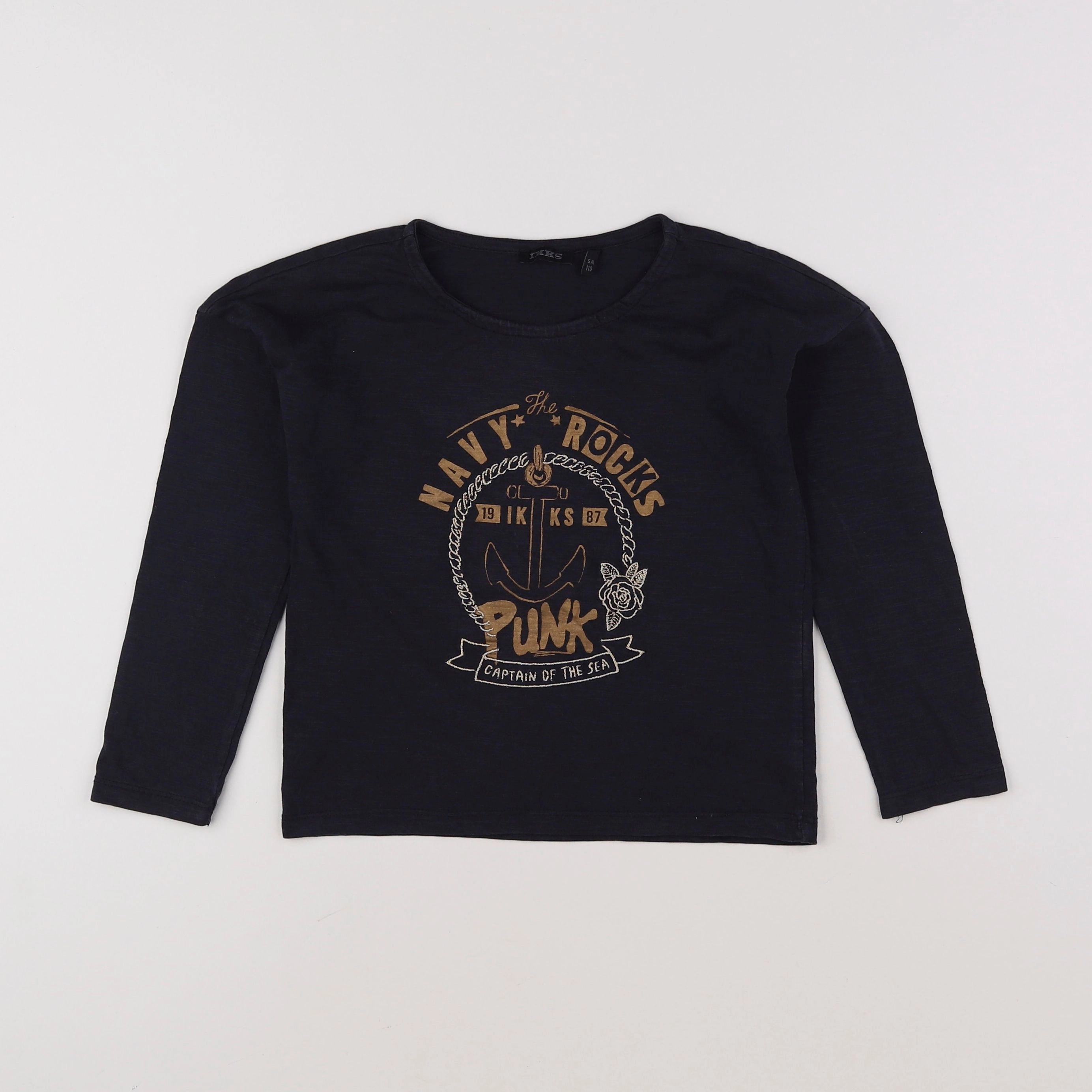 IKKS - tee-shirt bleu - 5 ans