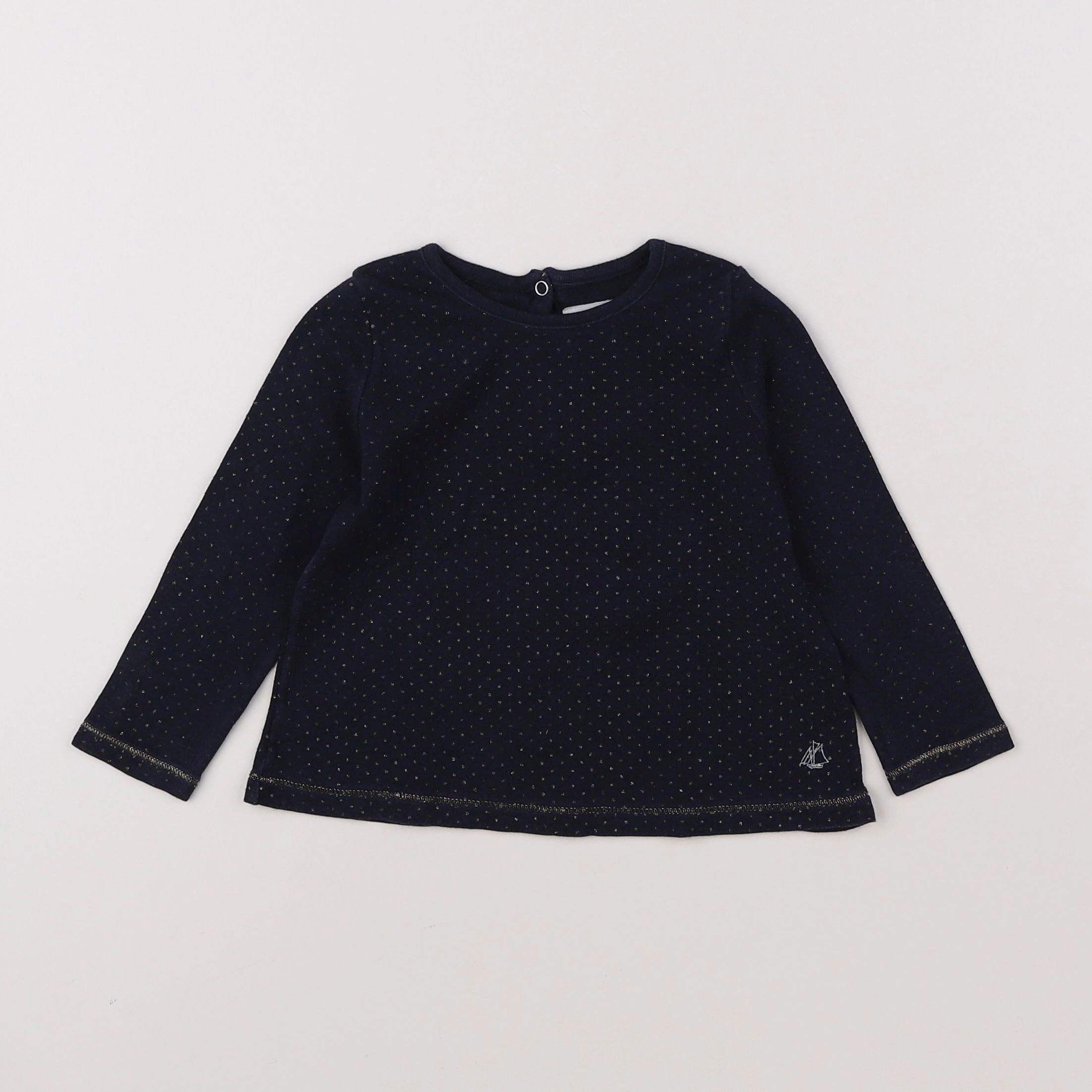Petit Bateau - tee-shirt bleu - 18 mois