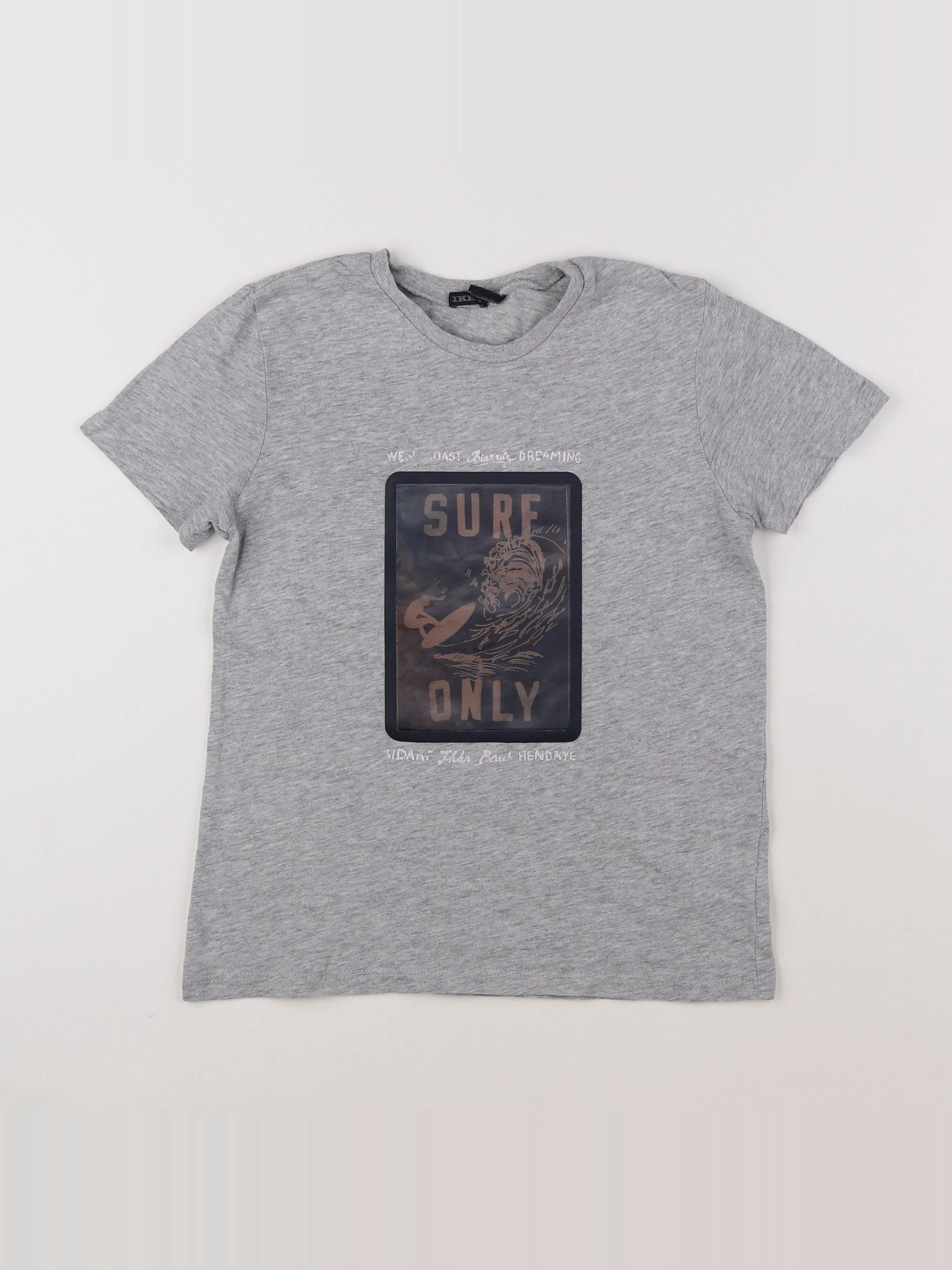 IKKS - tee-shirt gris - 8 ans