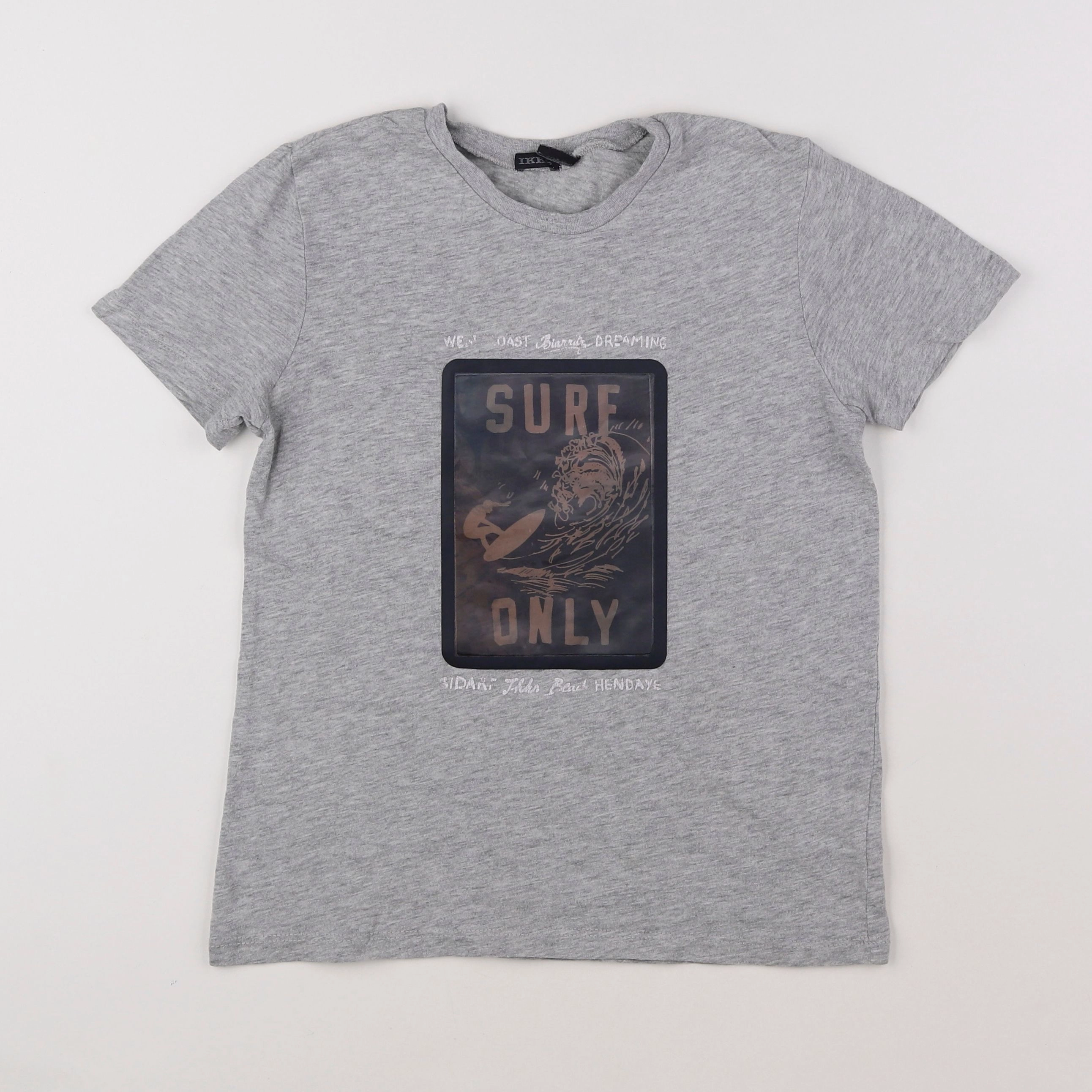 IKKS - tee-shirt gris - 8 ans