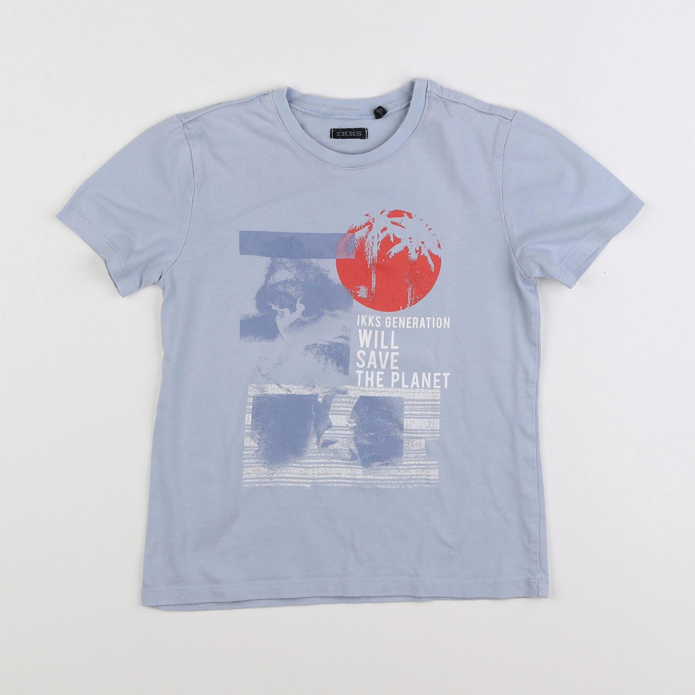 IKKS - tee-shirt bleu - 6 ans