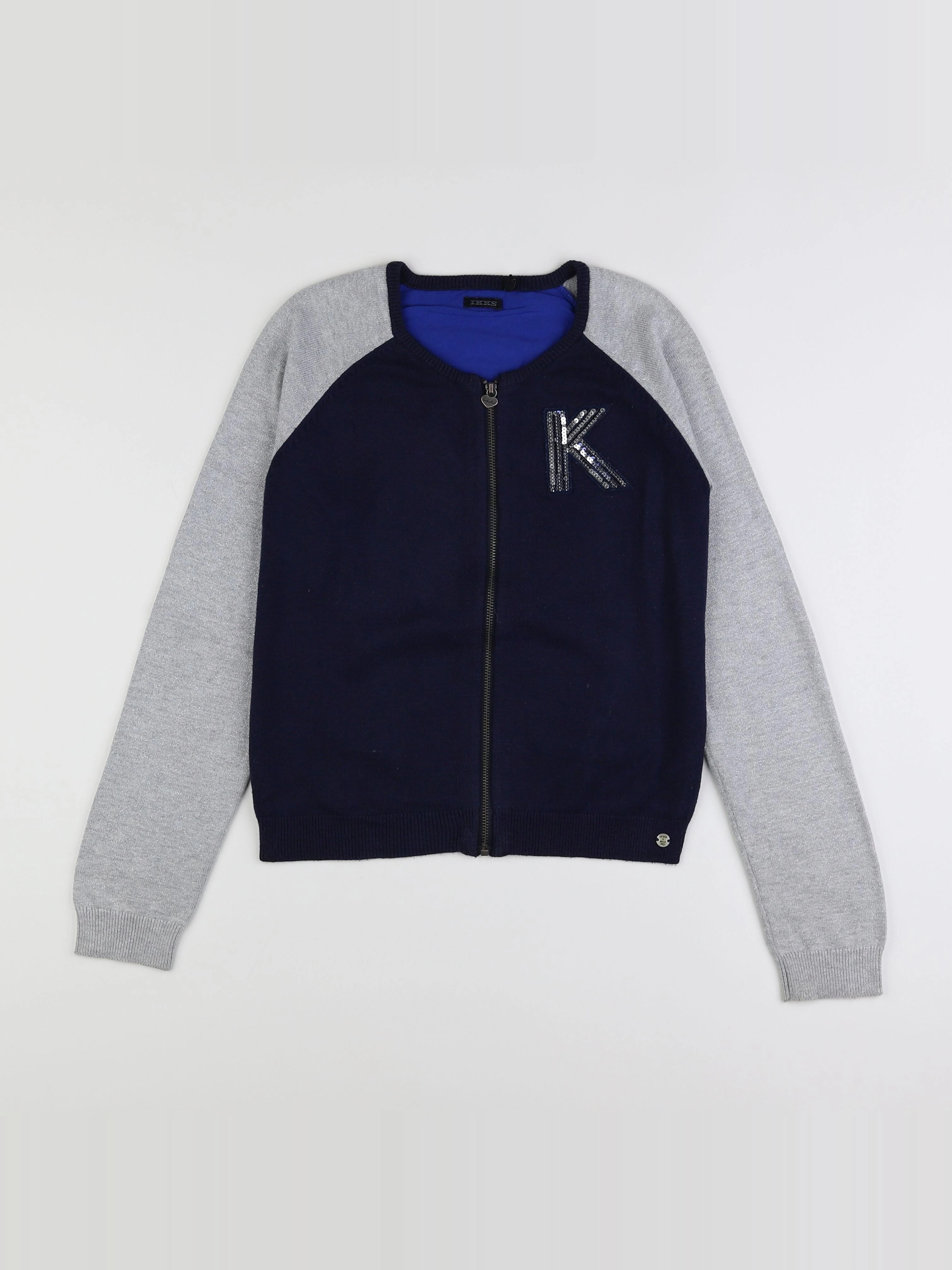 IKKS - gilet bleu - 12 ans