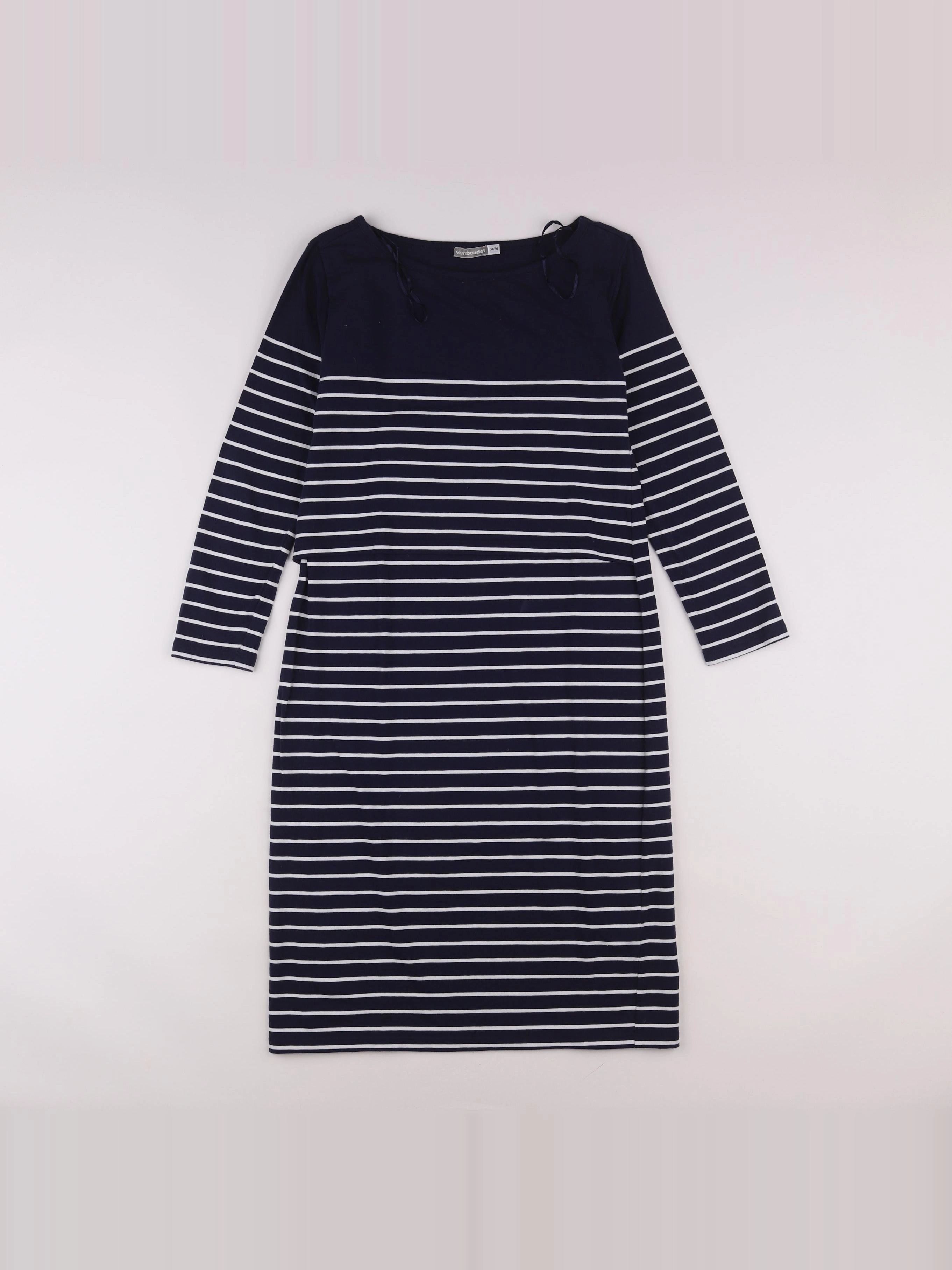 Vertbaudet - robe grossesse blanc, bleu - 34 à 36