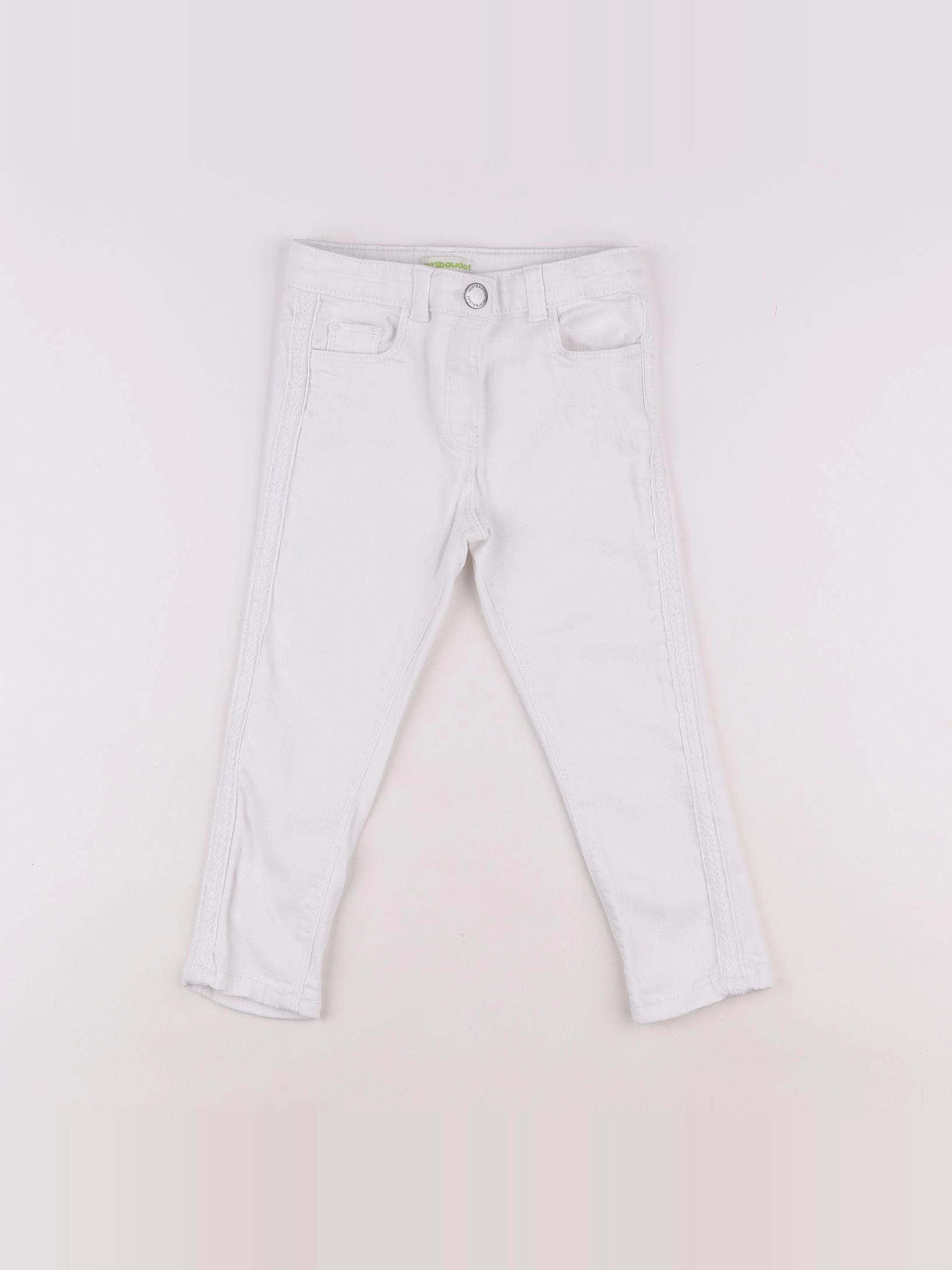 Vertbaudet - jean blanc - 3 ans