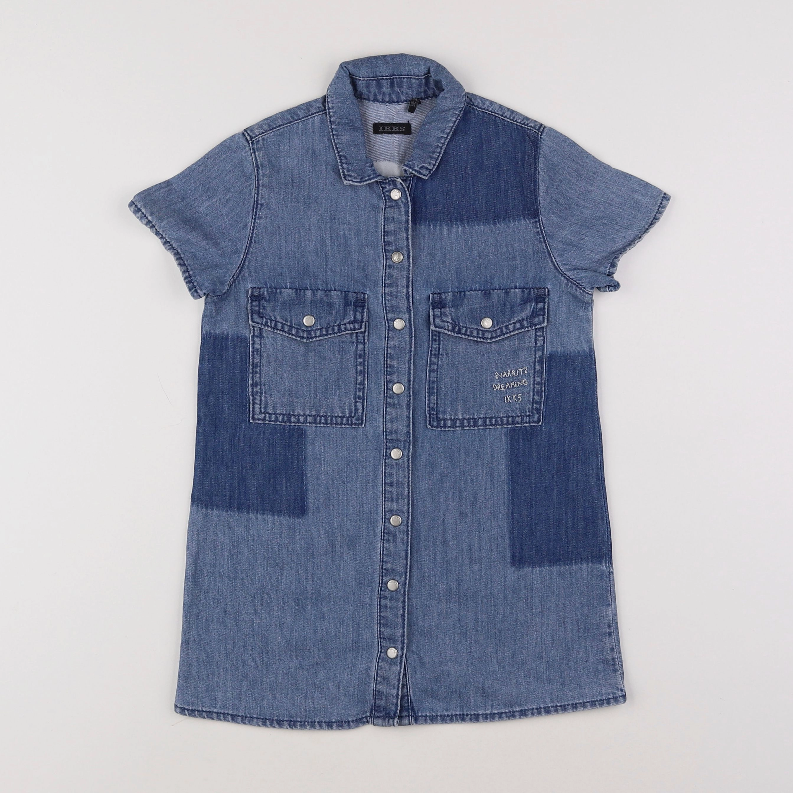 IKKS - robe bleu - 4 ans