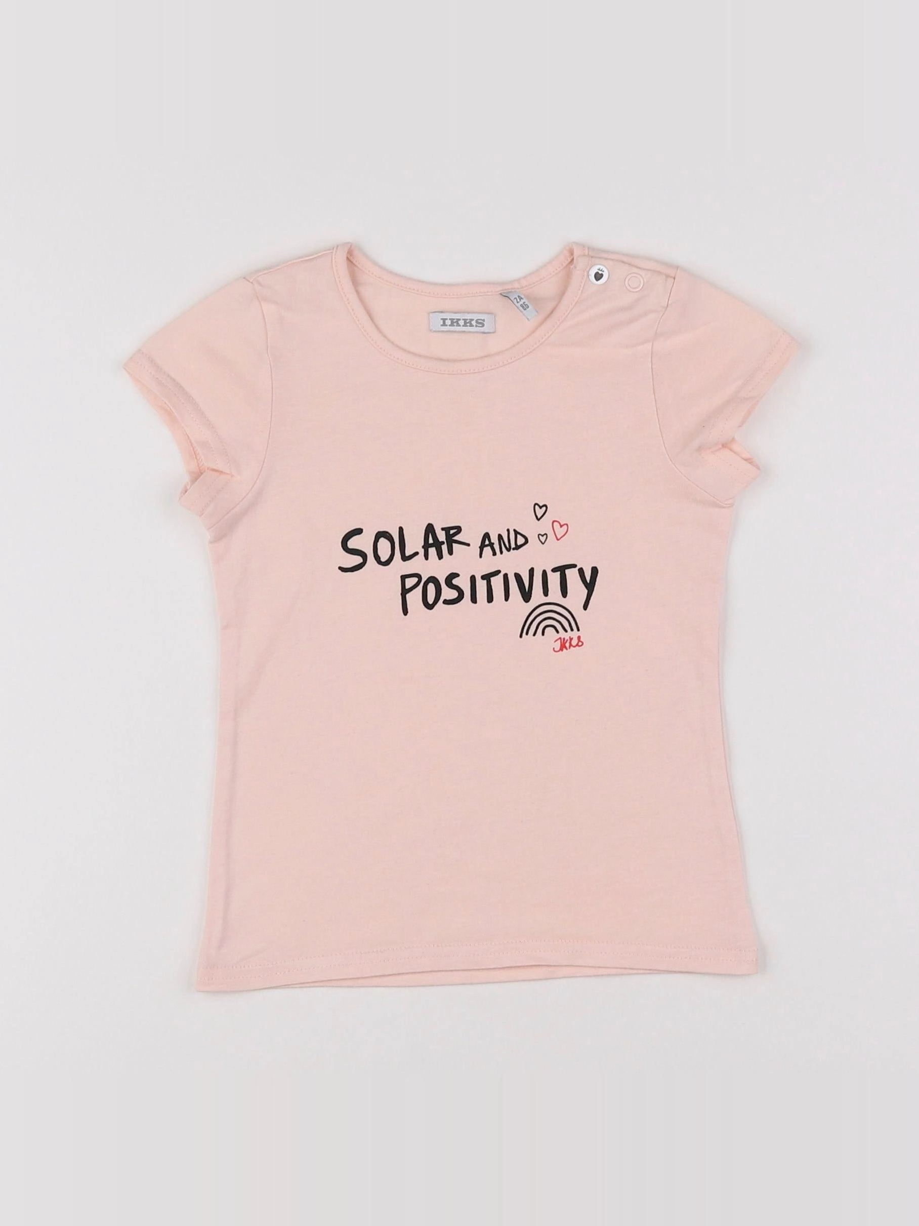 IKKS - tee-shirt rose - 2 ans