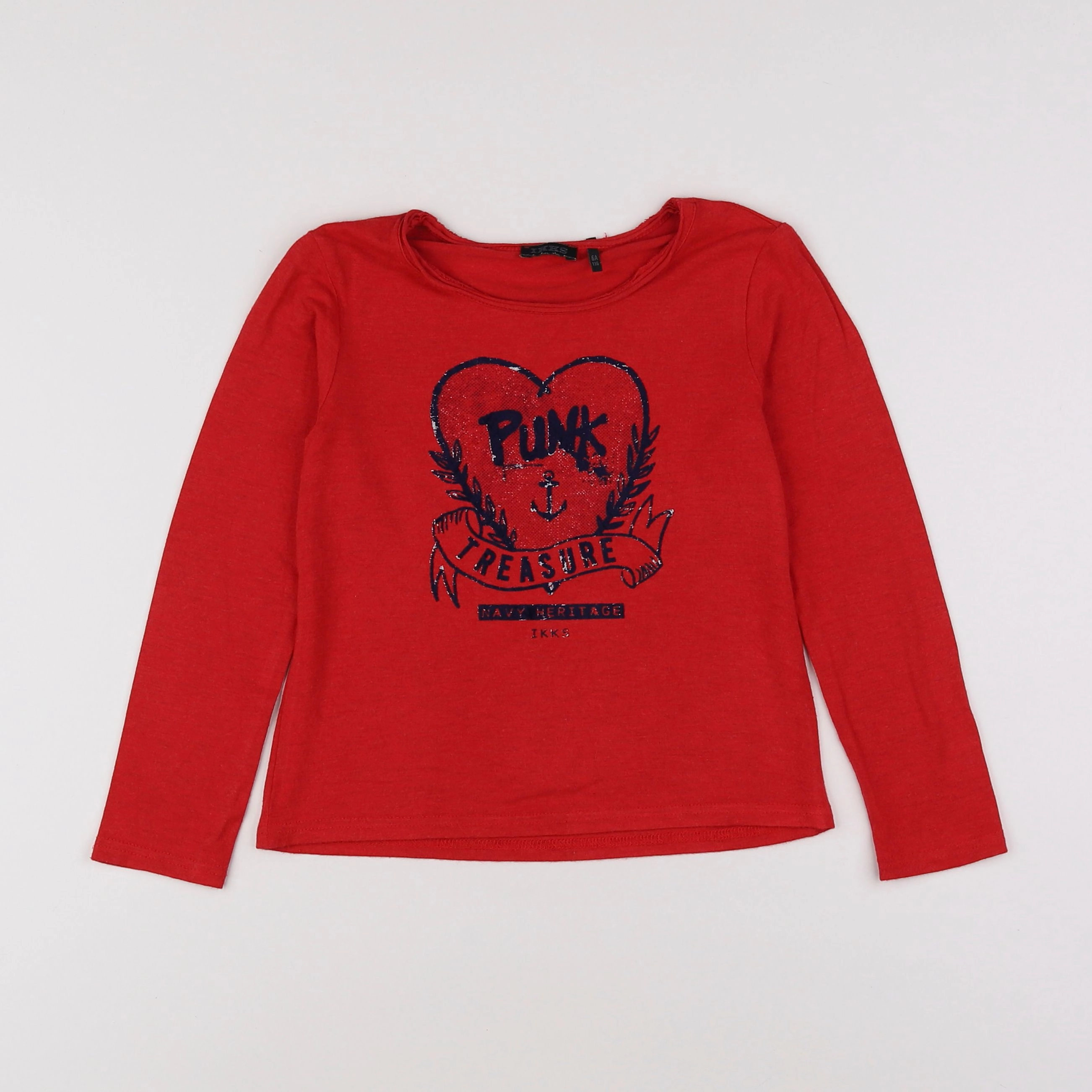 IKKS - tee-shirt rouge - 6 ans