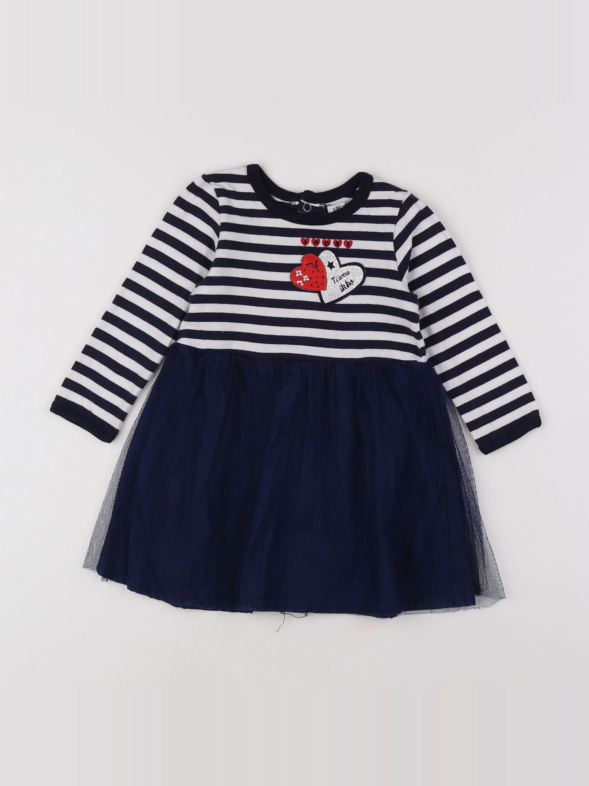 IKKS - robe bleu - 18 mois