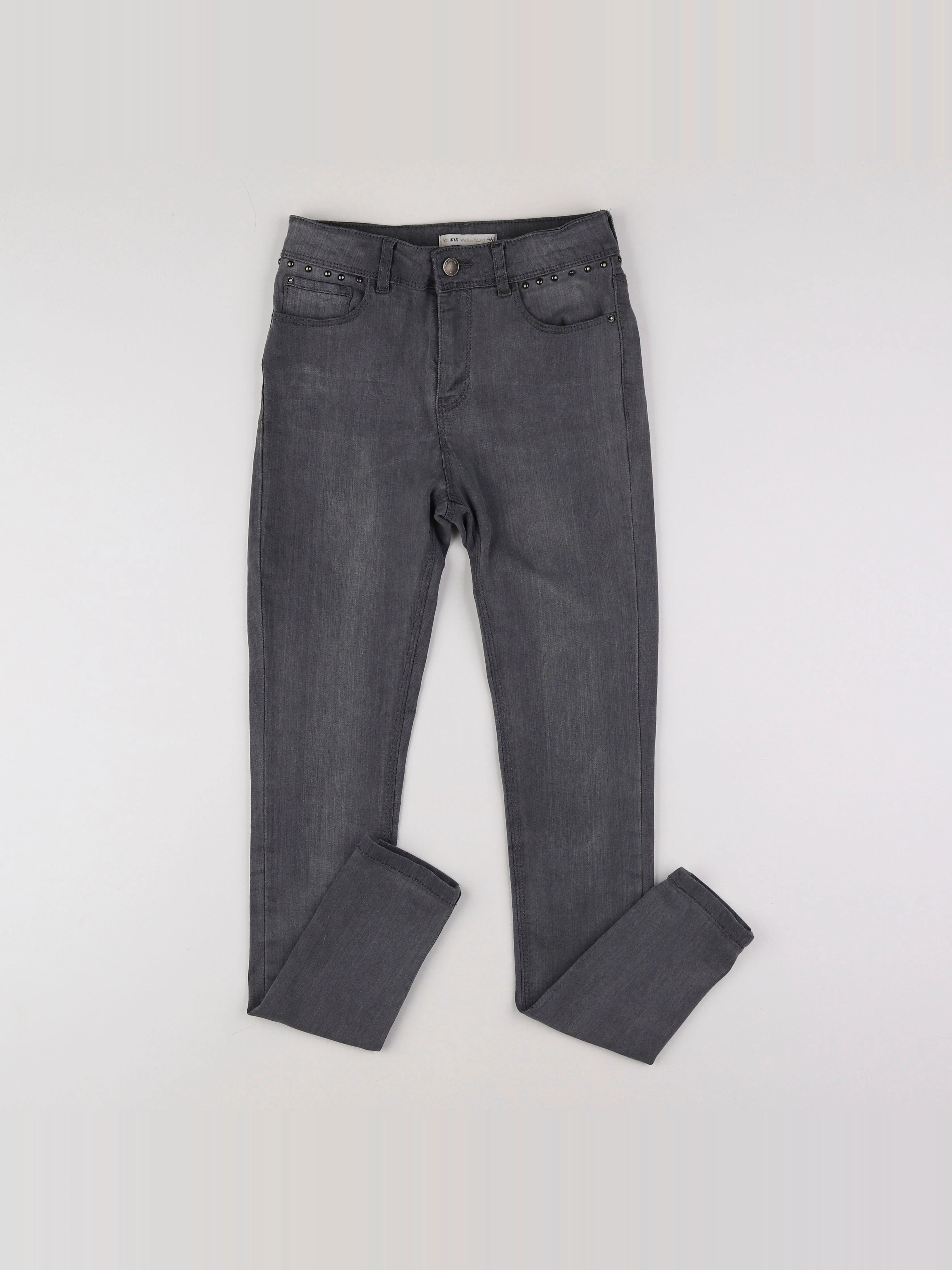 IKKS - jean gris - 12 ans