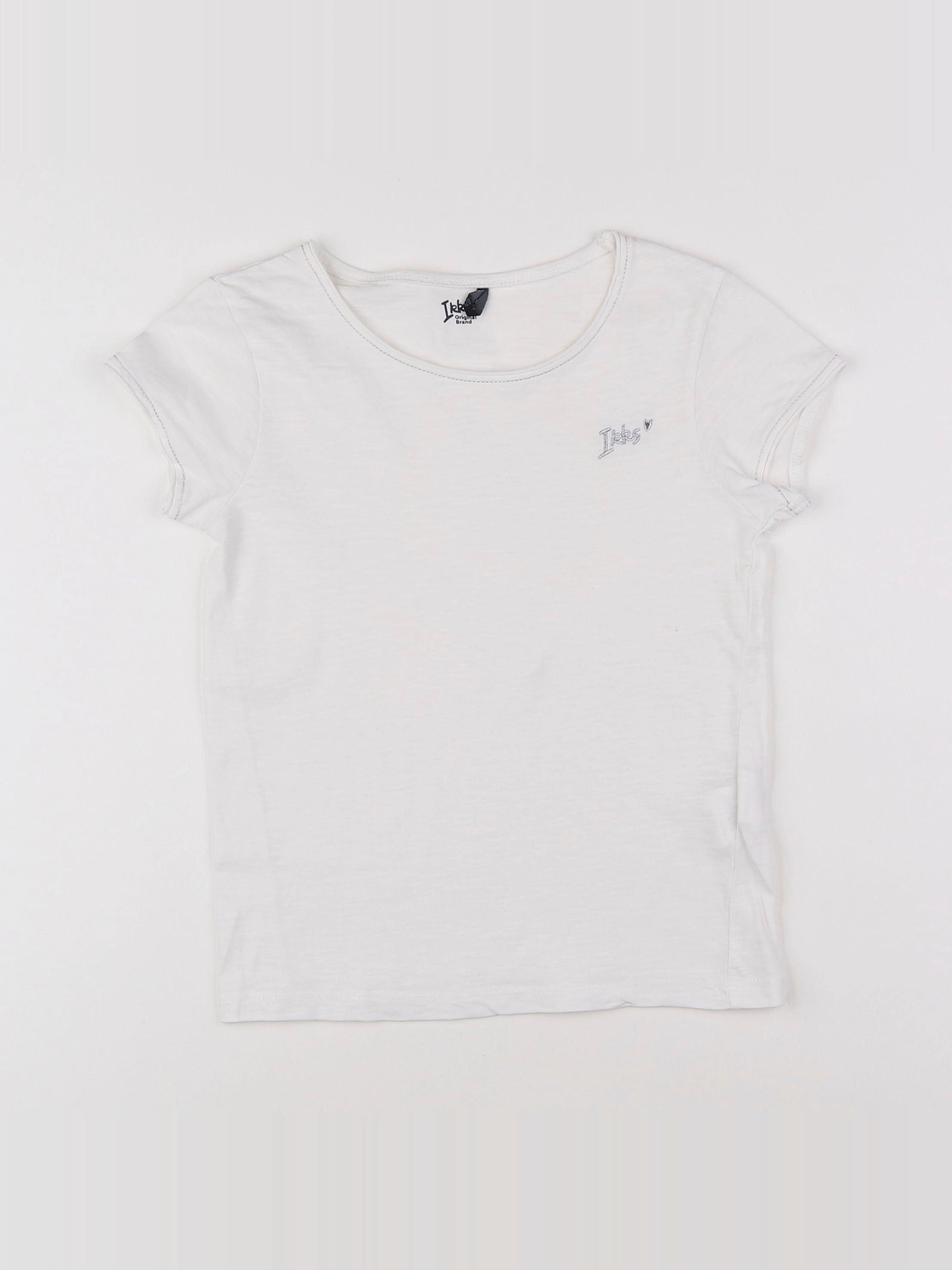 IKKS - tee-shirt blanc - 8 ans