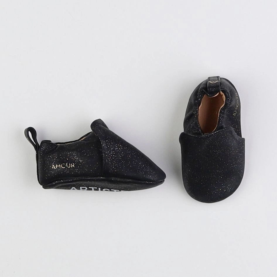 Craie Studio - chaussons noir, argent - pointure 16/17