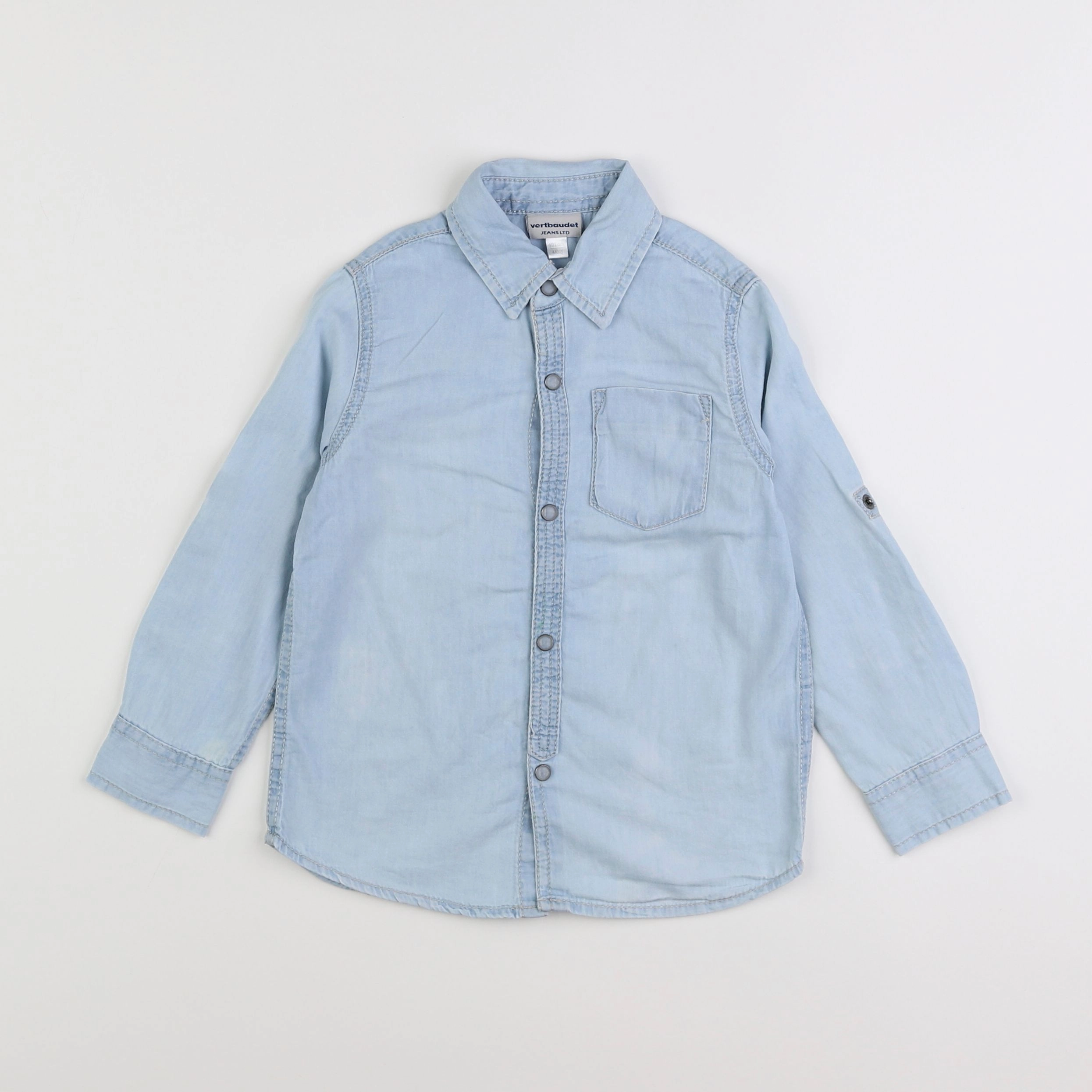 Vertbaudet - chemise bleu - 4 ans