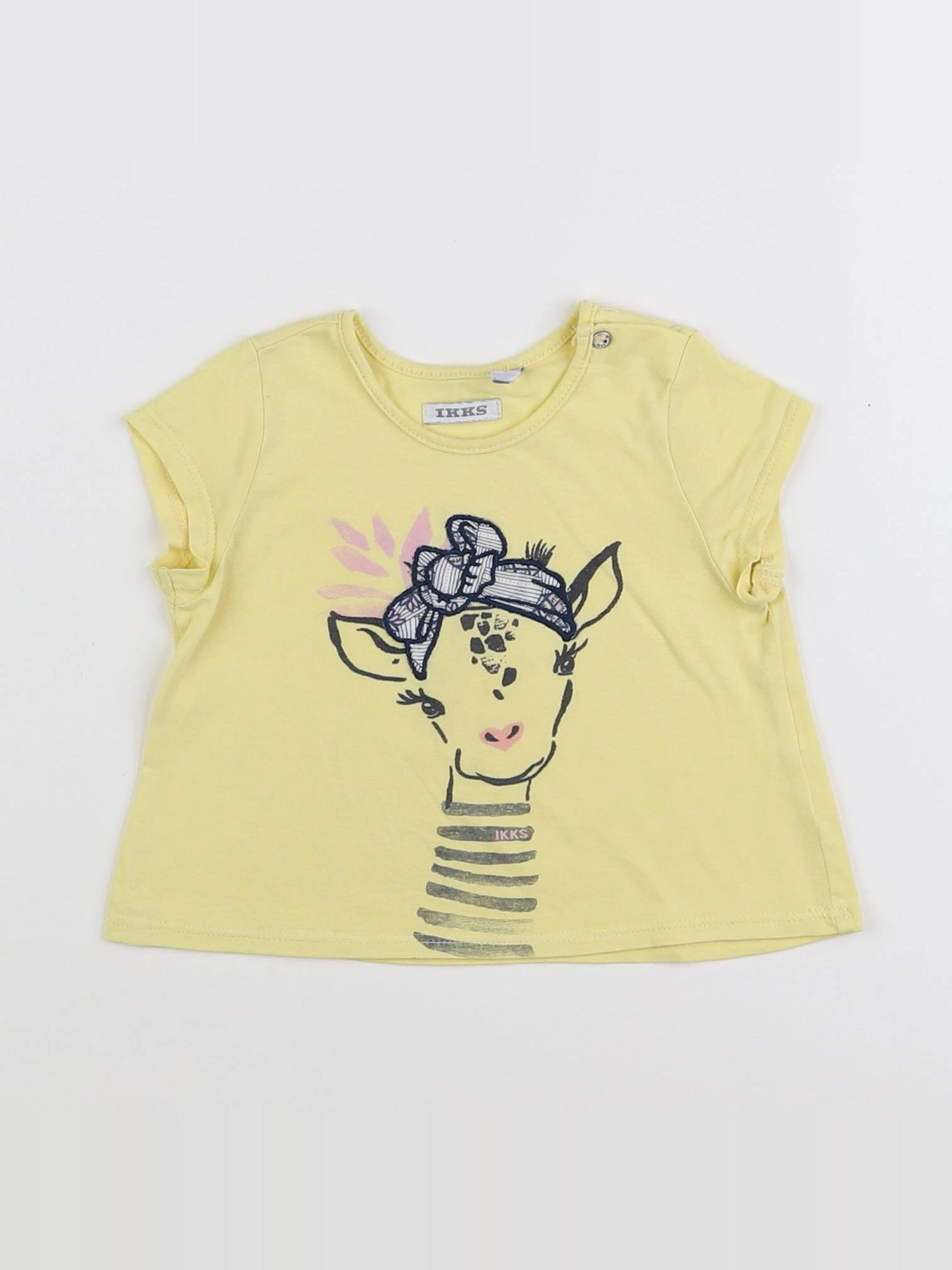 IKKS - tee-shirt jaune - 12 mois