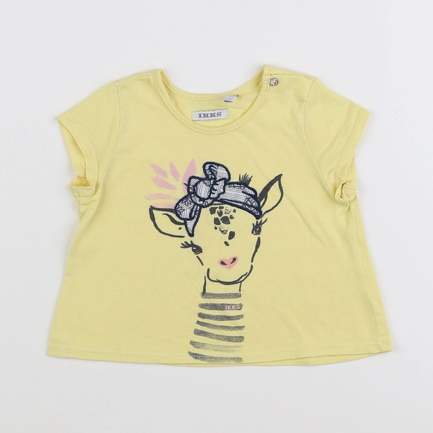 IKKS - tee-shirt jaune - 12 mois