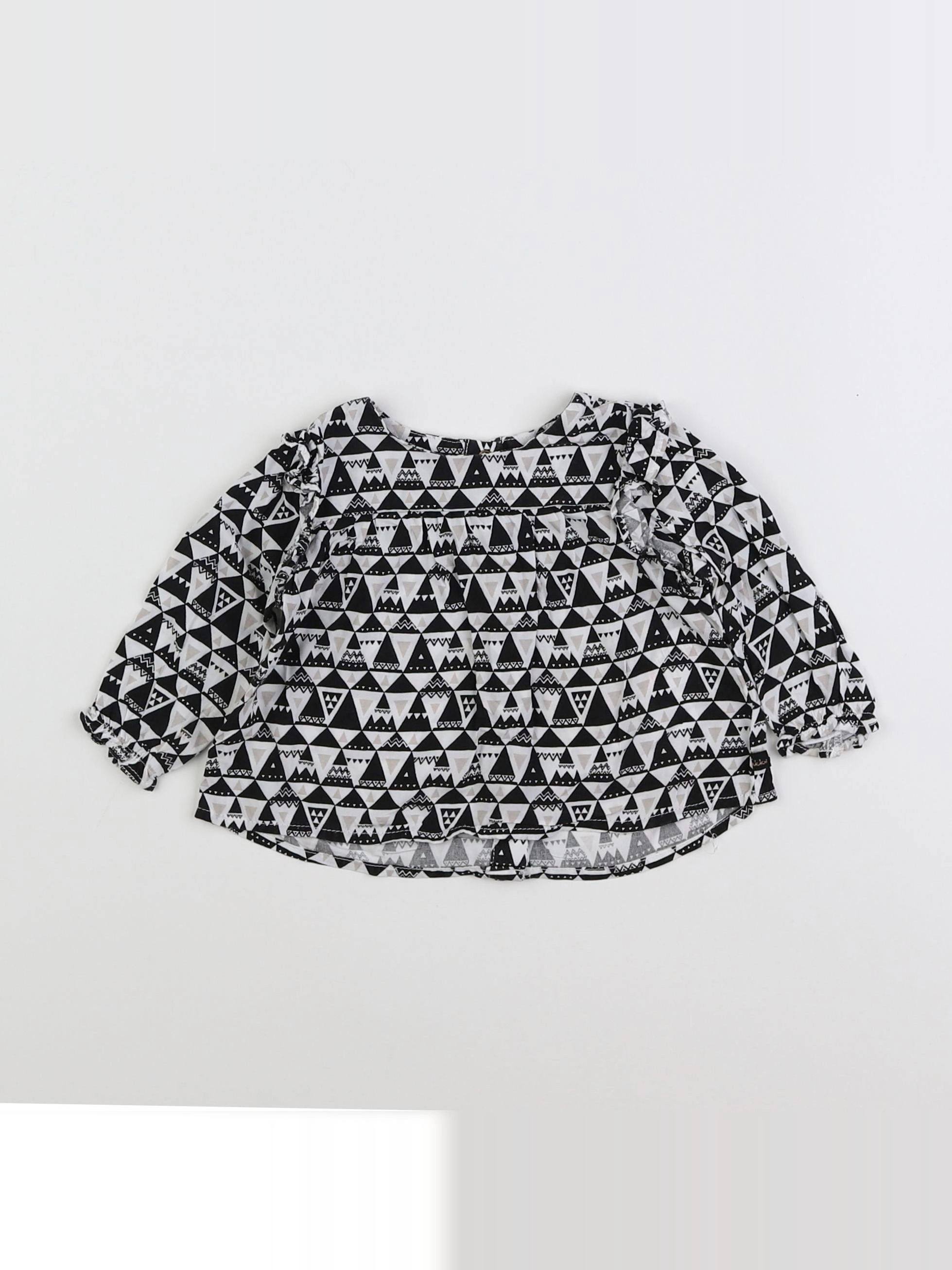 IKKS - blouse blanc, noir - 6 mois