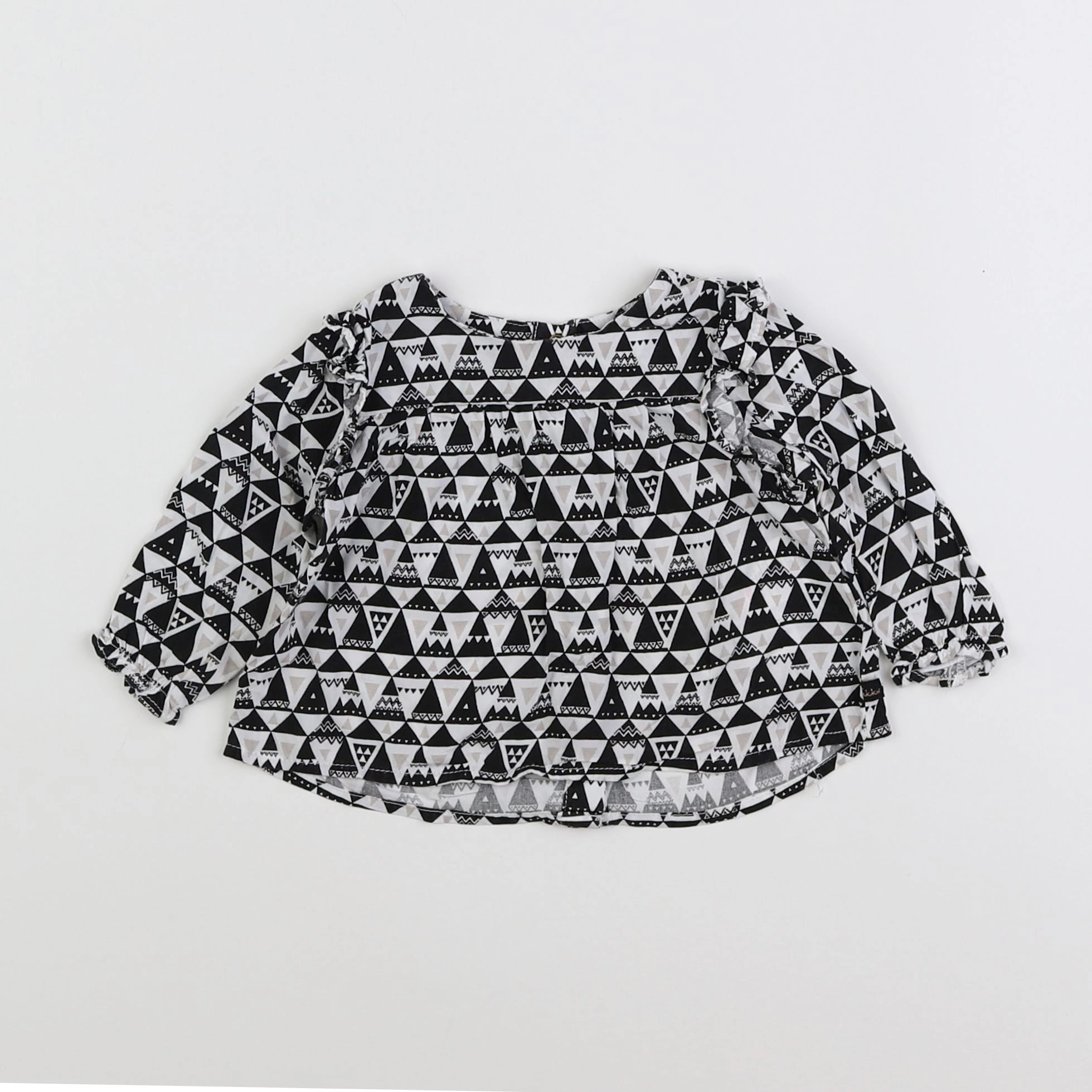 IKKS - blouse blanc, noir - 6 mois