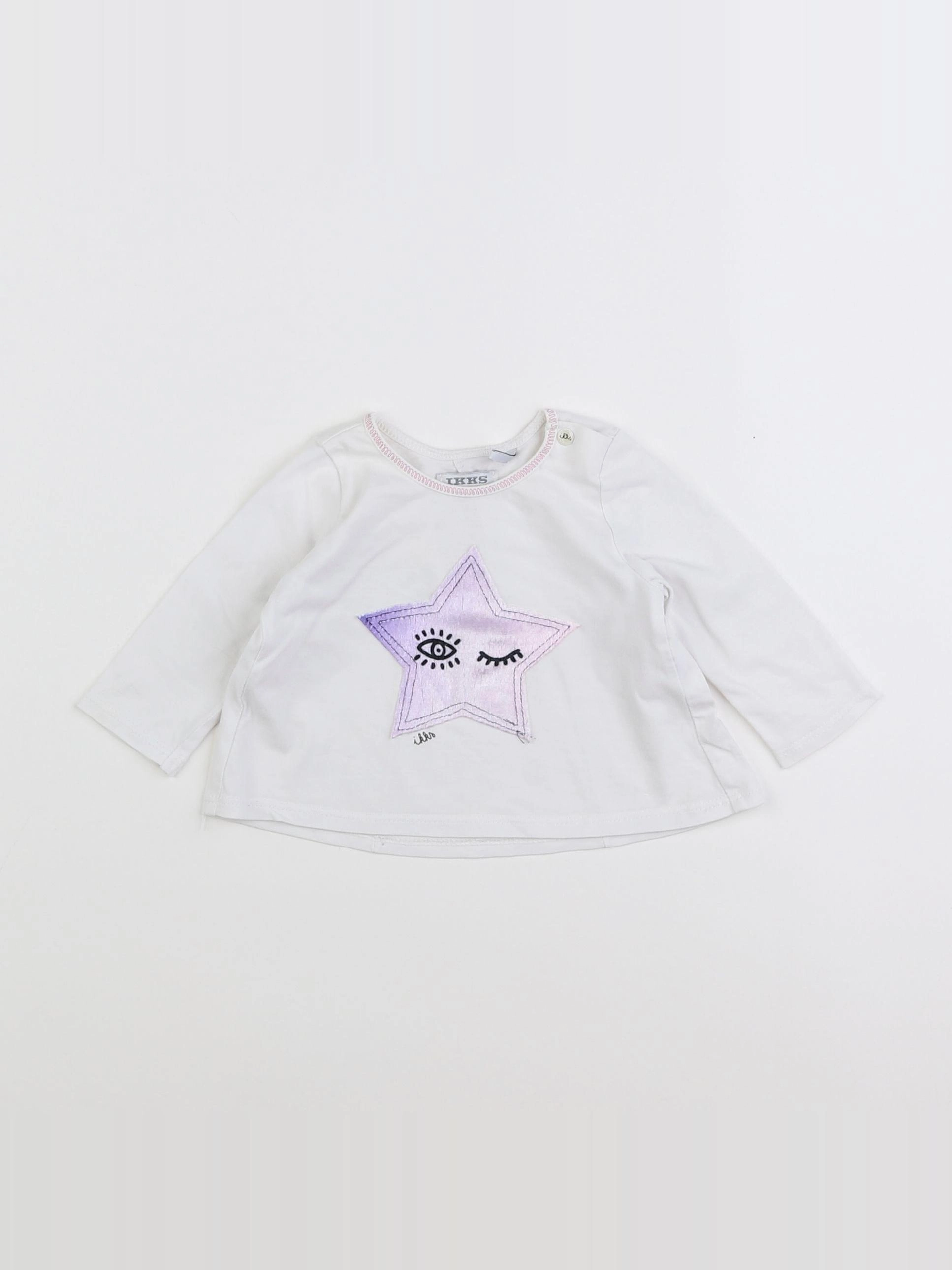 IKKS - tee-shirt blanc - 3 mois