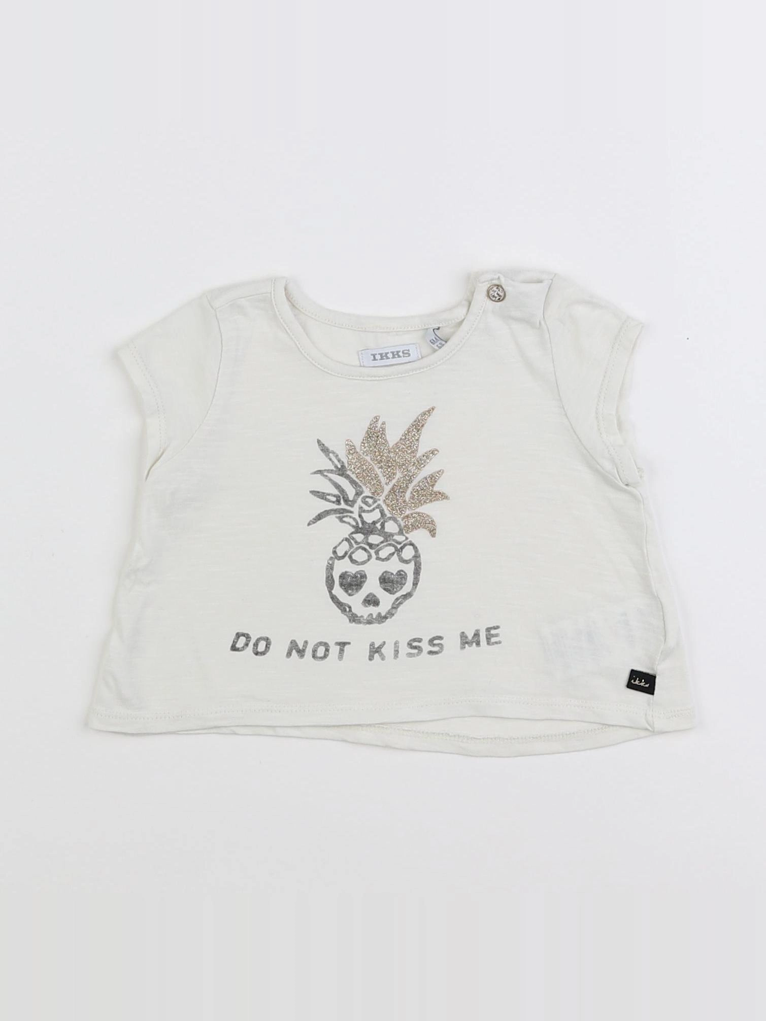IKKS - tee-shirt beige - 6 mois