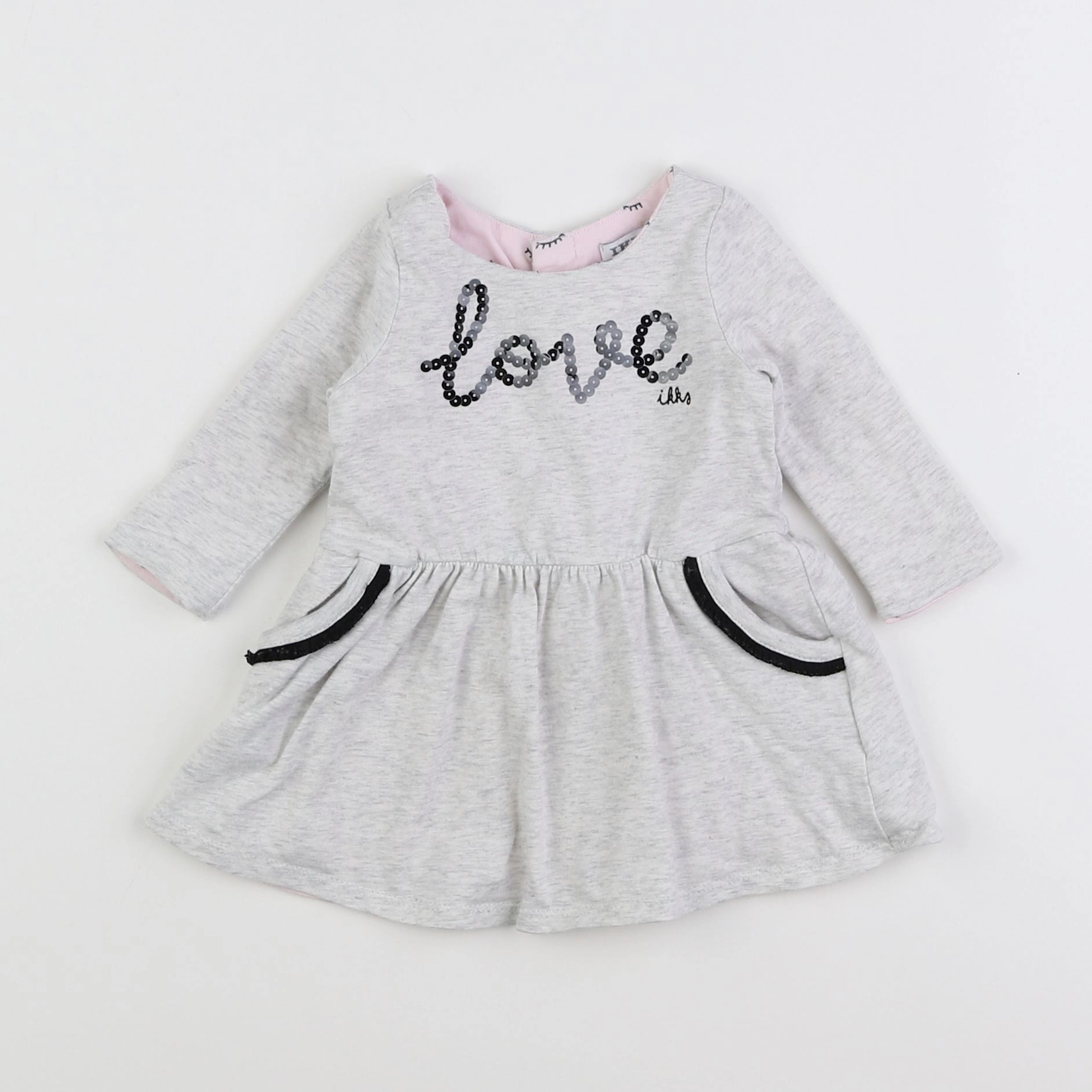 IKKS - robe gris - 3 mois