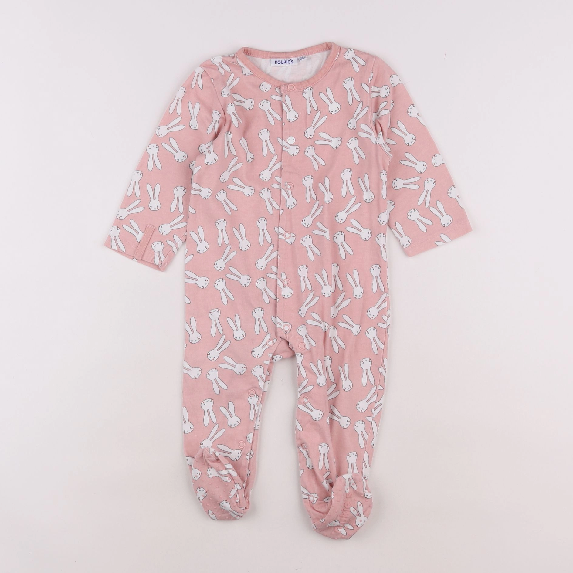 Noukie's - pyjama coton rose - 12 mois