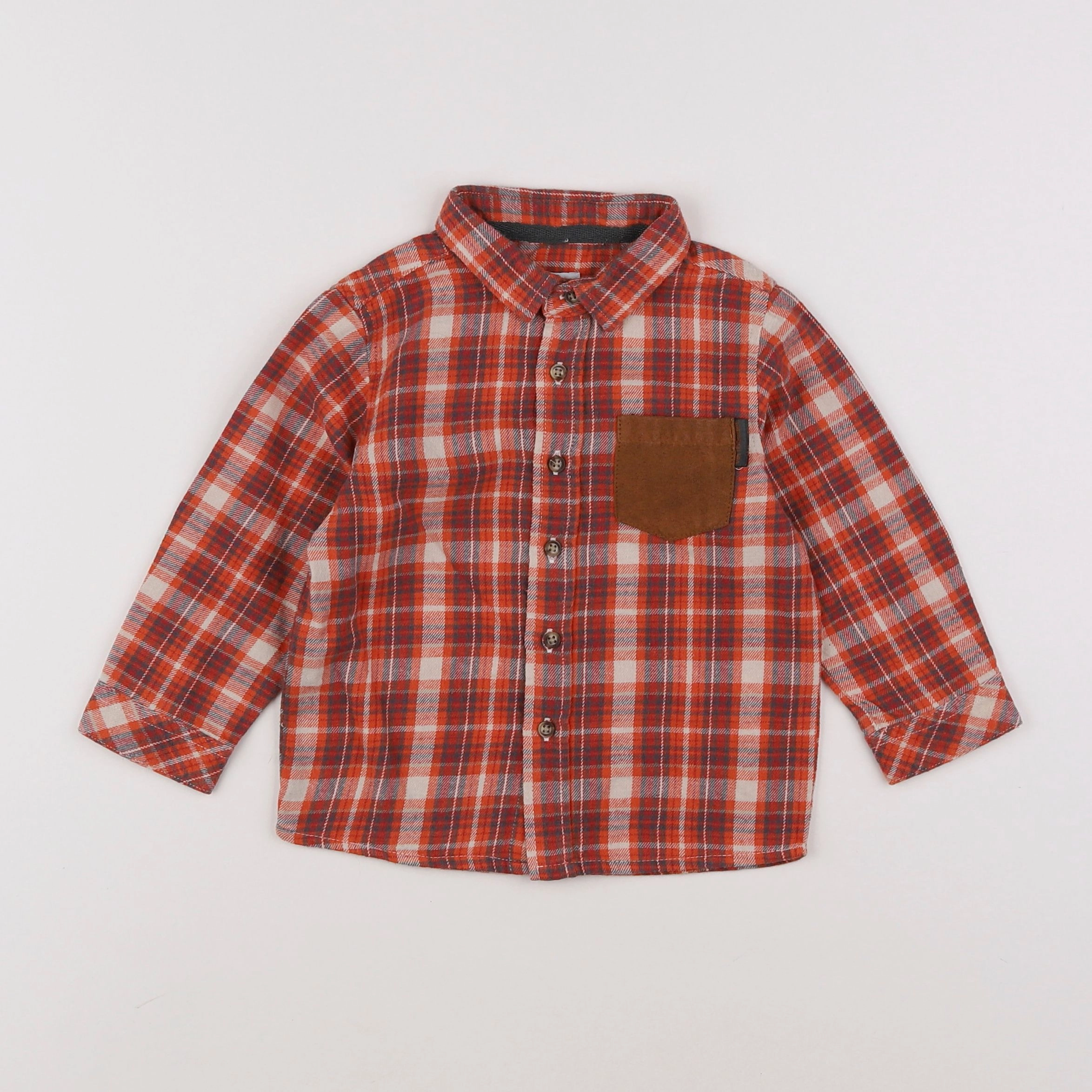 Vertbaudet - chemise multicolore - 18 mois