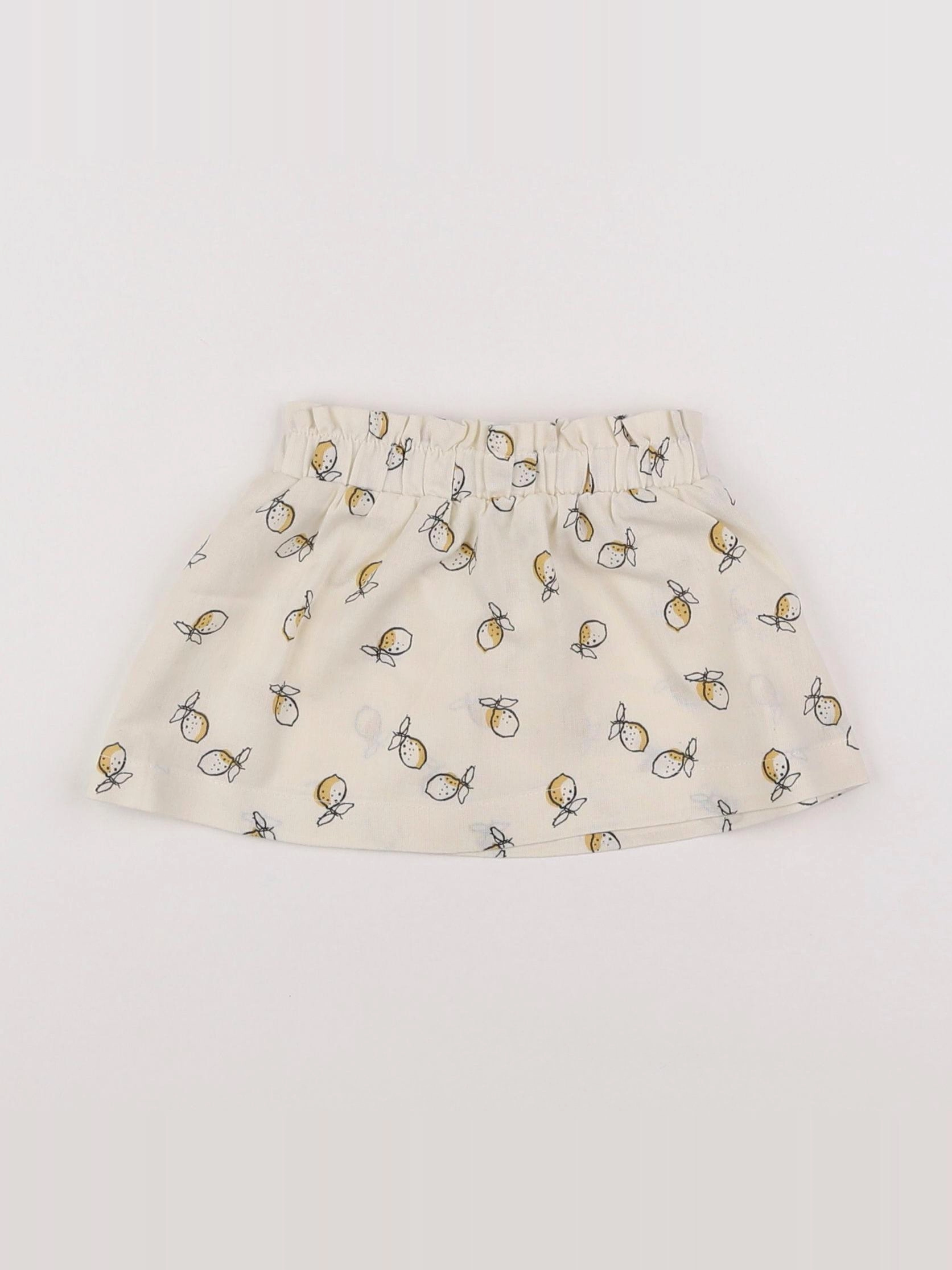 Vertbaudet - jupe beige - 6 mois