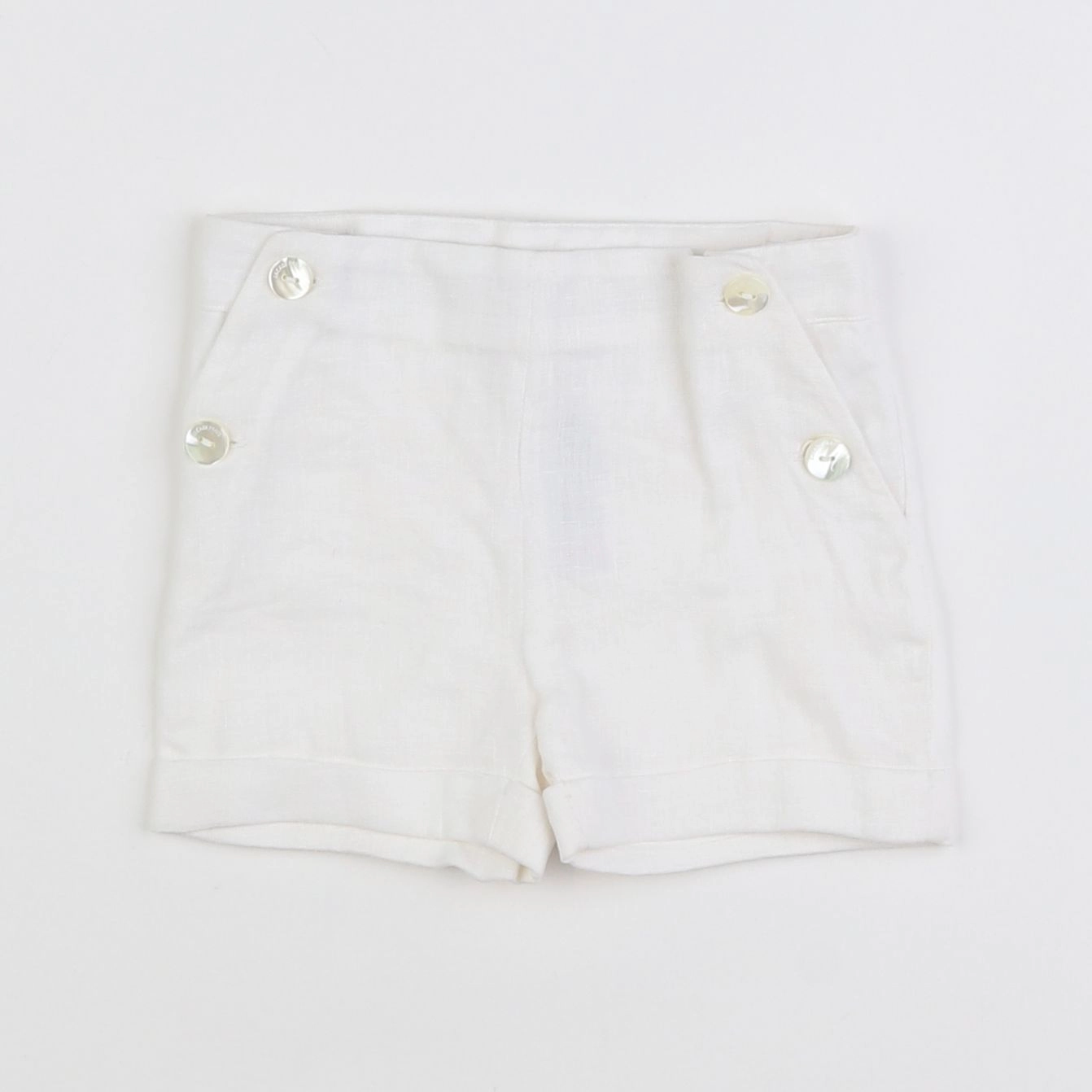 Jacadi - short blanc - 6 mois
