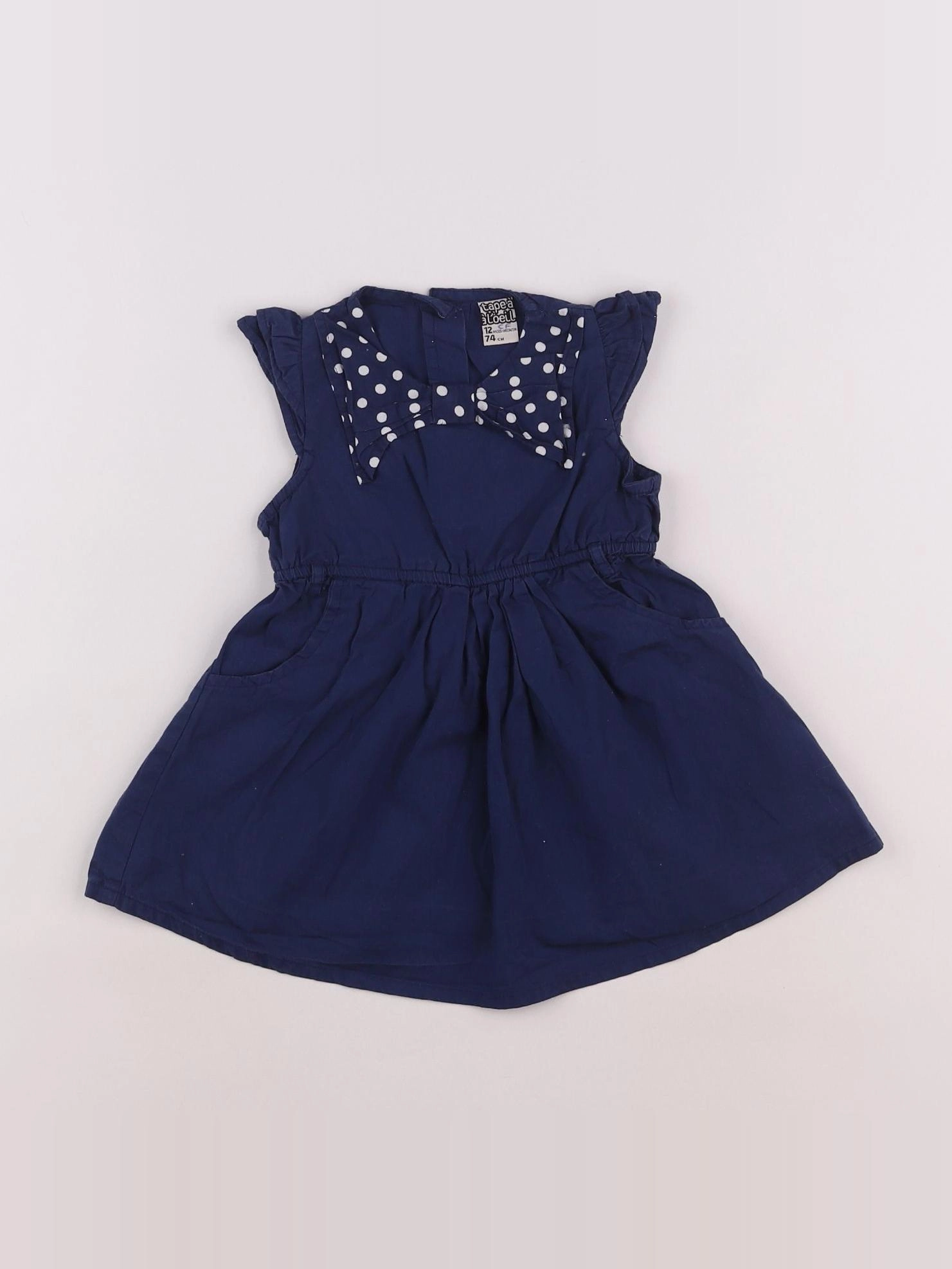 Tape à l'oeil - robe bleu - 12 mois